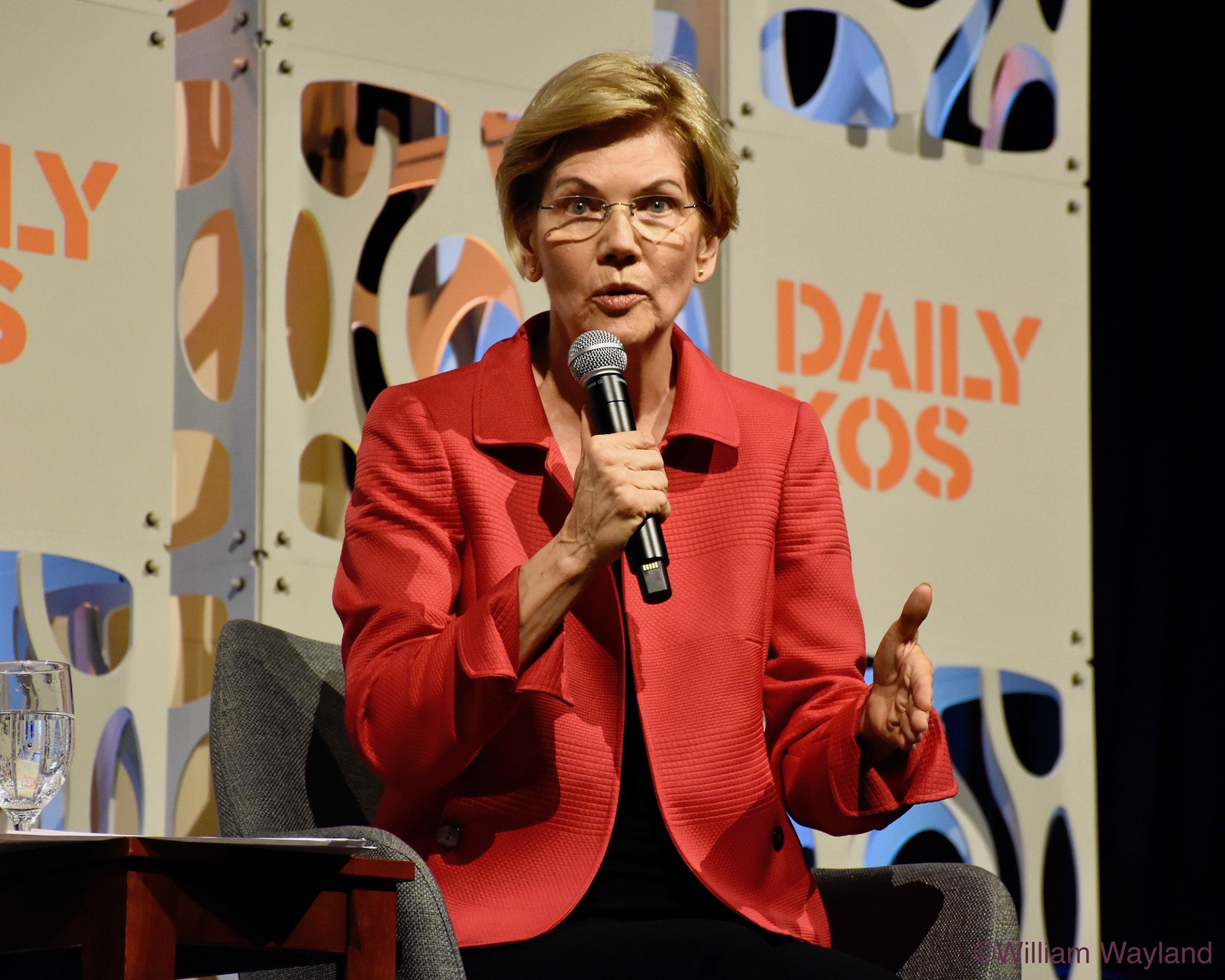 Senator Elizabeth Warren speaking at Netroots Nation in Philadelphia