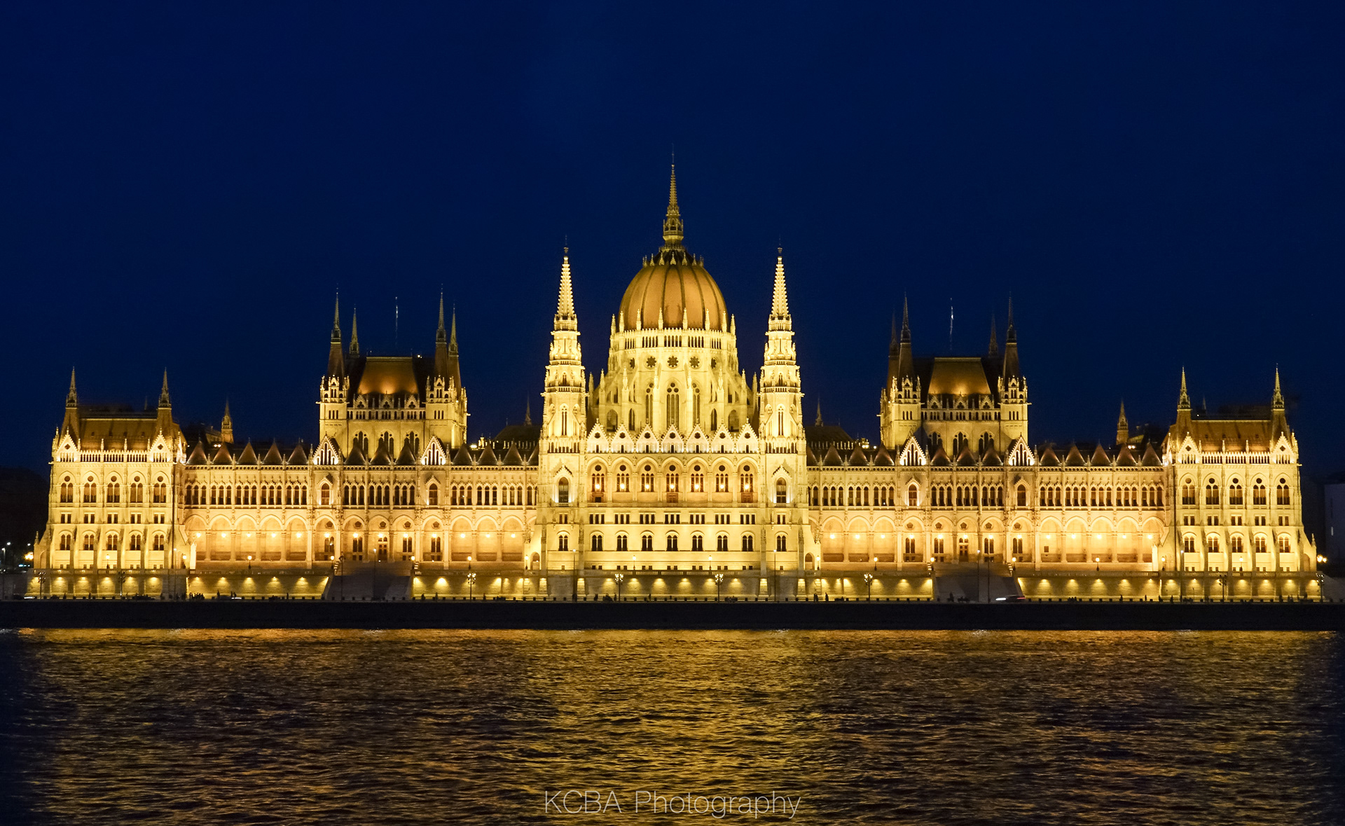 Budapest, Hungary / The Blue Danube & the Pailiament Building.