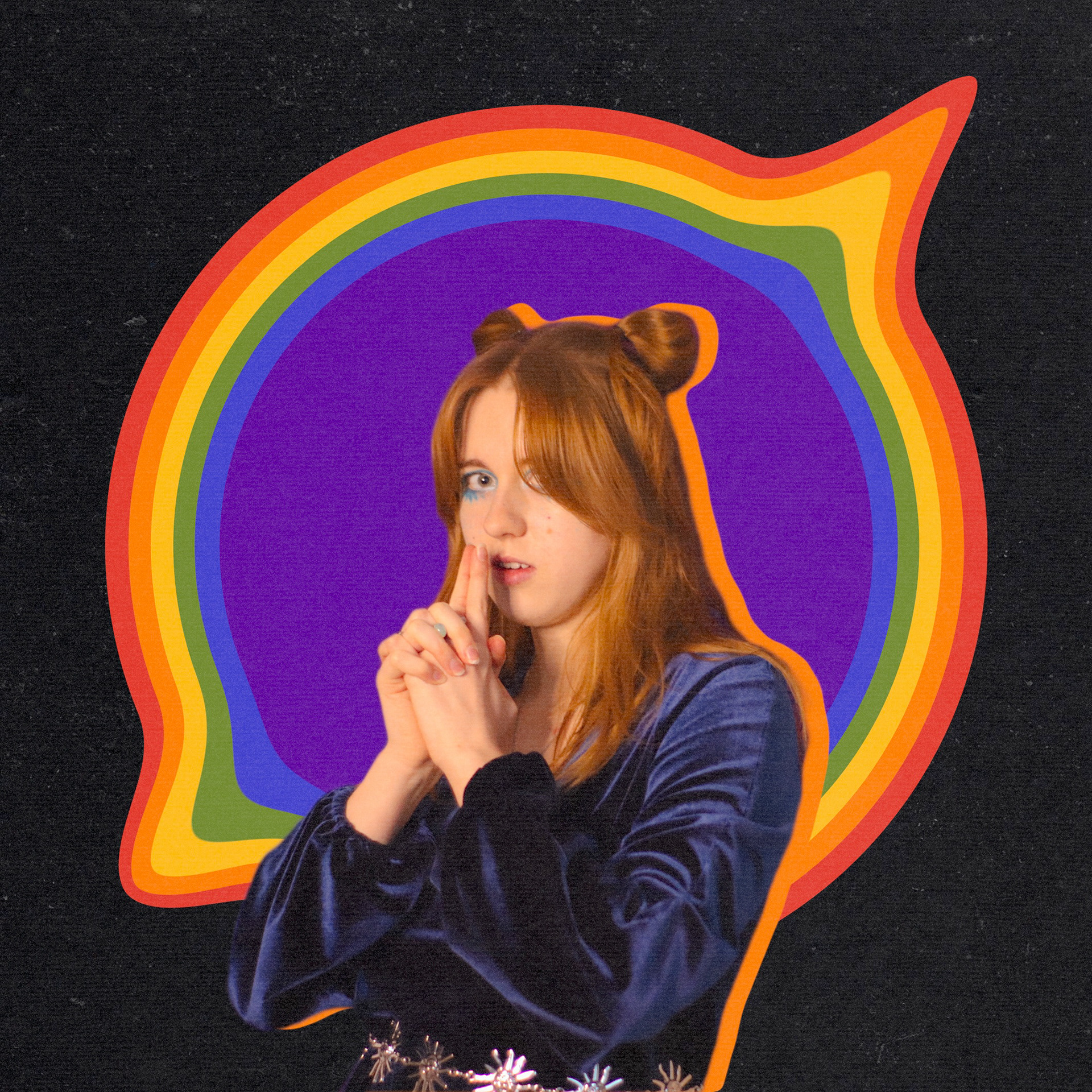 Groovy Space Girl - Rainbow Version