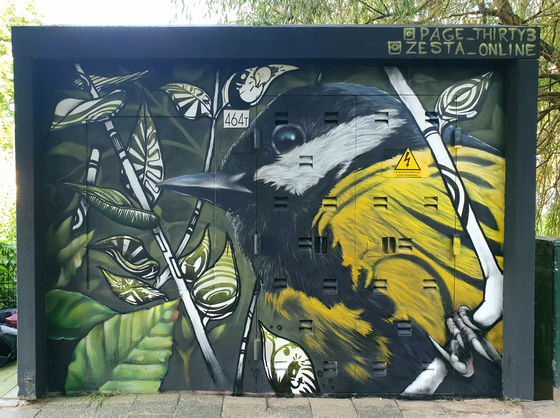 Koolmees Street Art Mural Den Haag