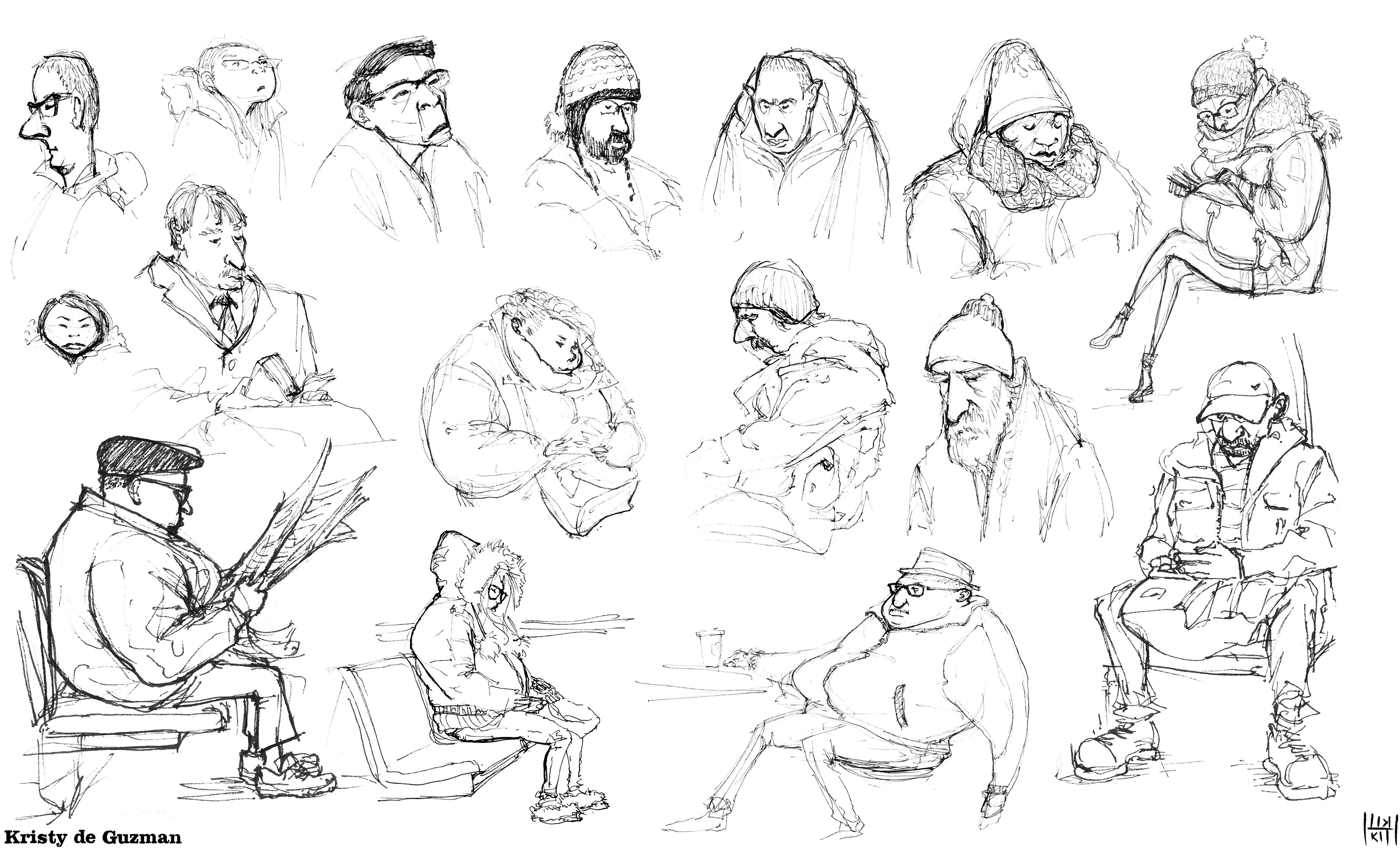 Subway sketches 2015-2