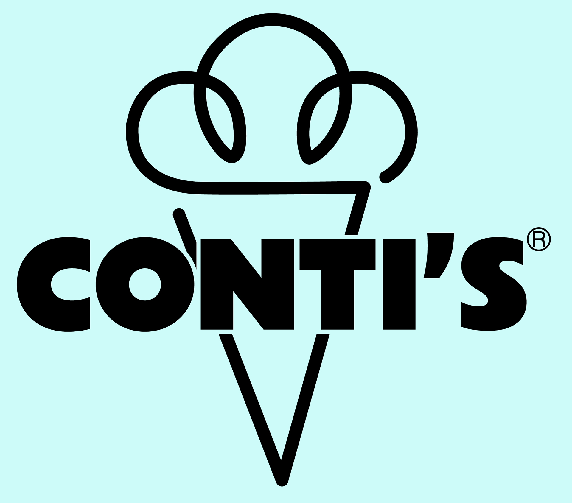 Ice cream shop logo