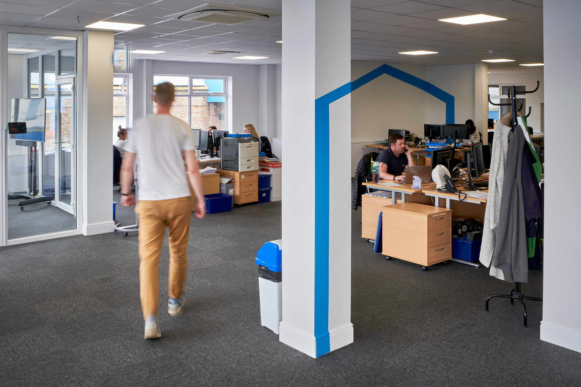 Office mural art work for Allied Vehicles Company, Glasgow