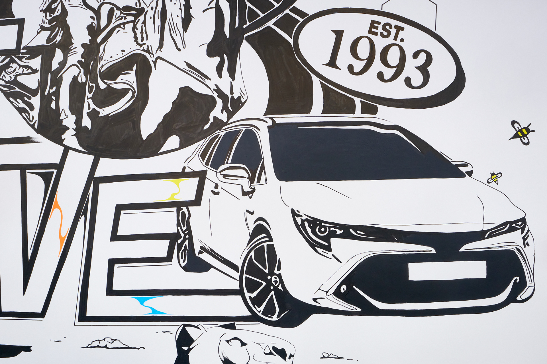 Office mural art work for Allied Vehicles Company, Glasgow