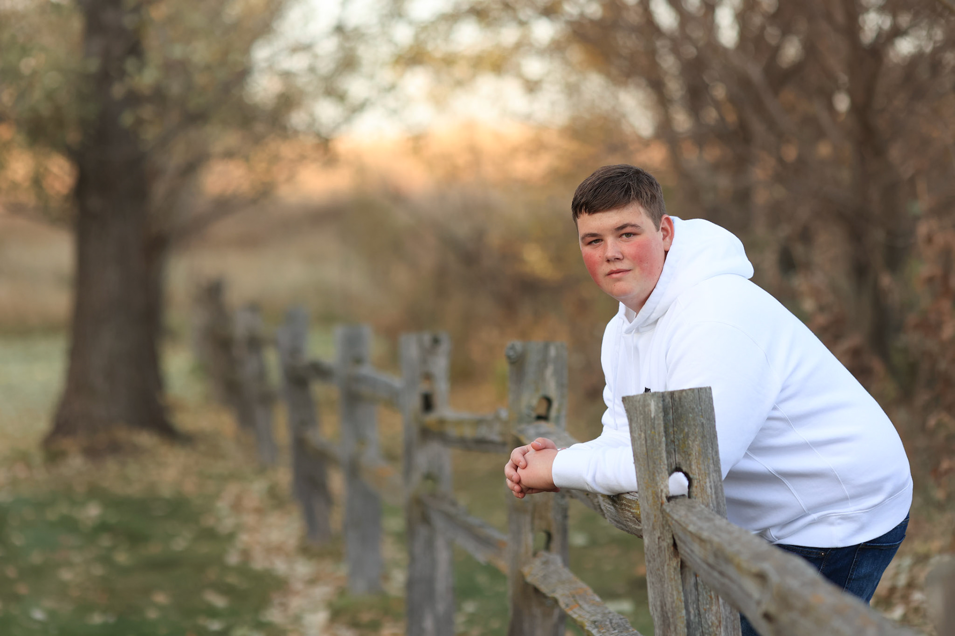 Leaning on Fence 2