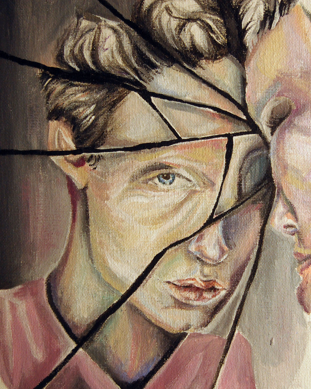 Fragmented, oil on canvas, 8.5 x 12