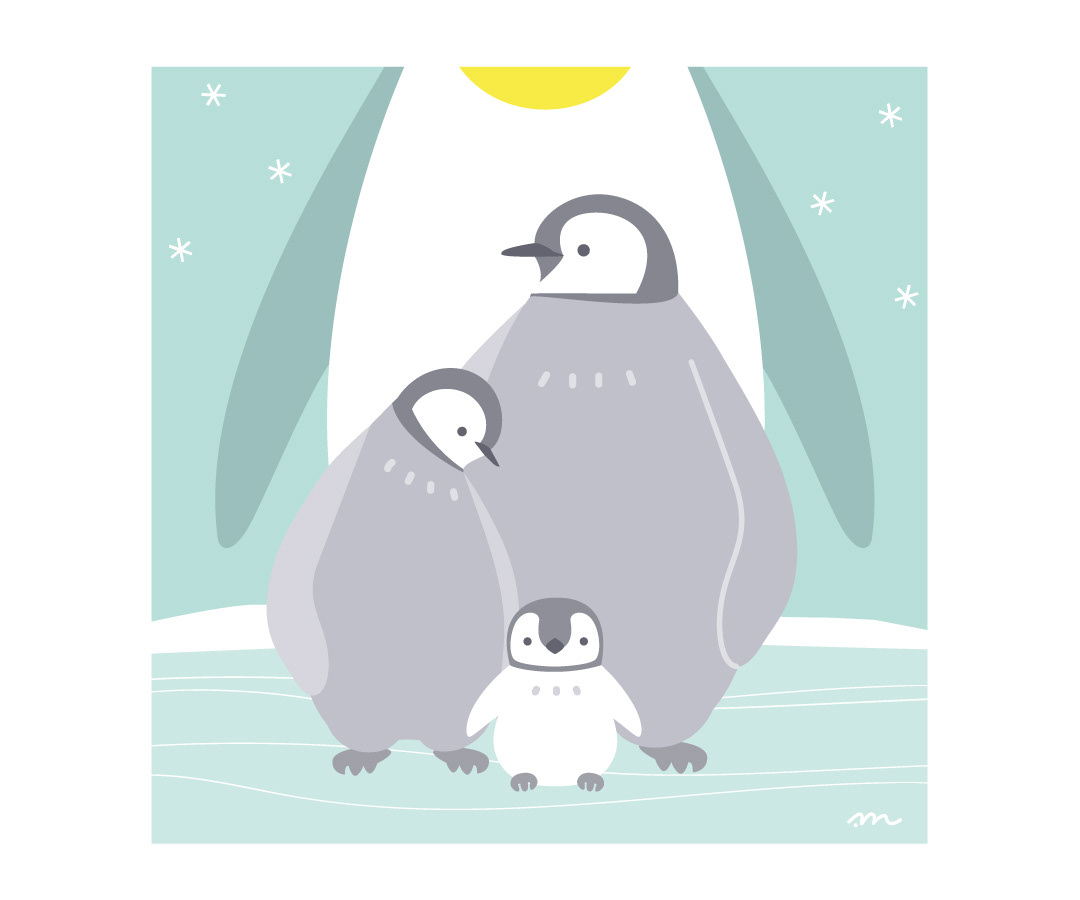 コウテイペンギンの子供たち