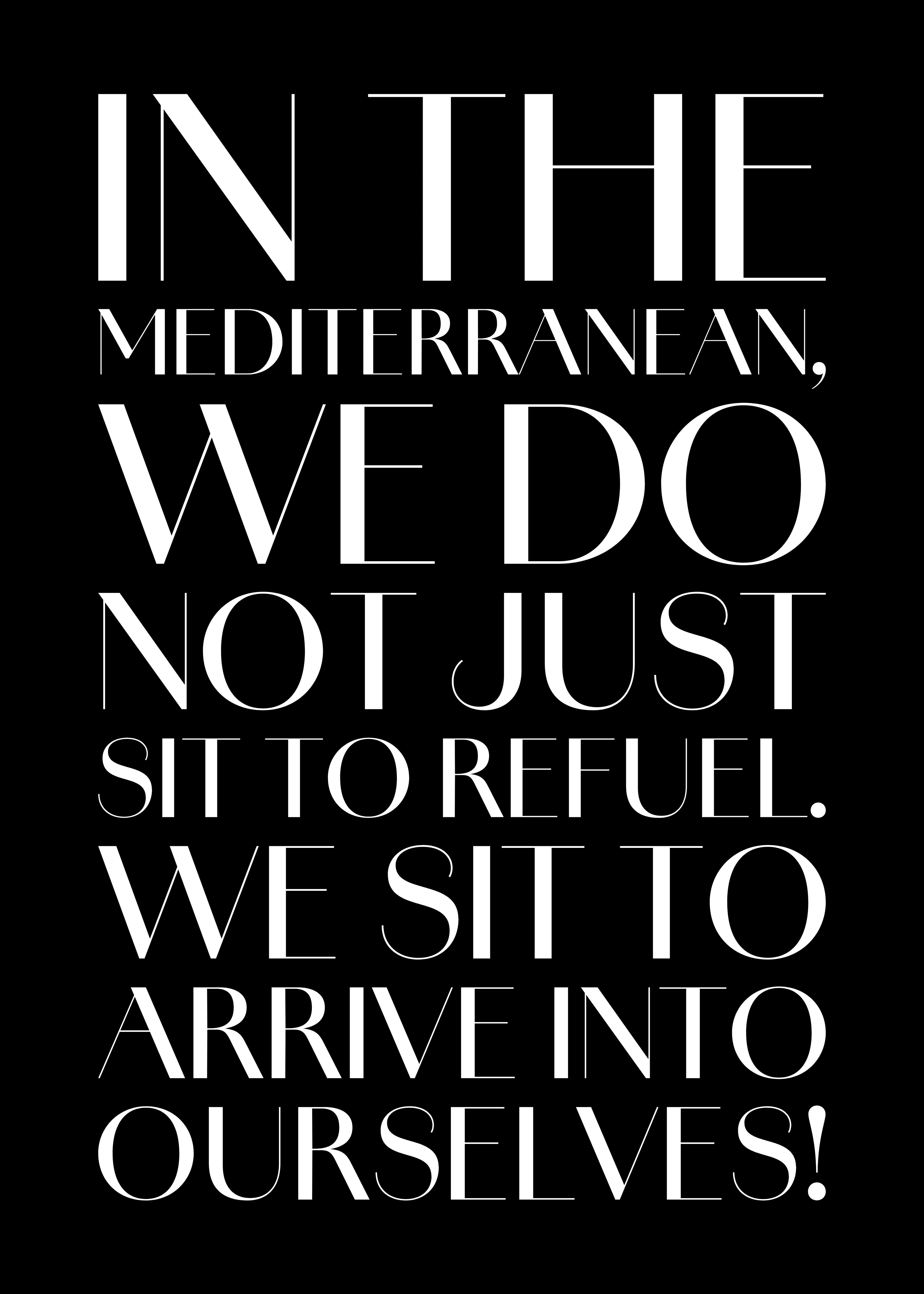 In the Mediterranean, we do not just sit to refuel © Nicholas V. K.