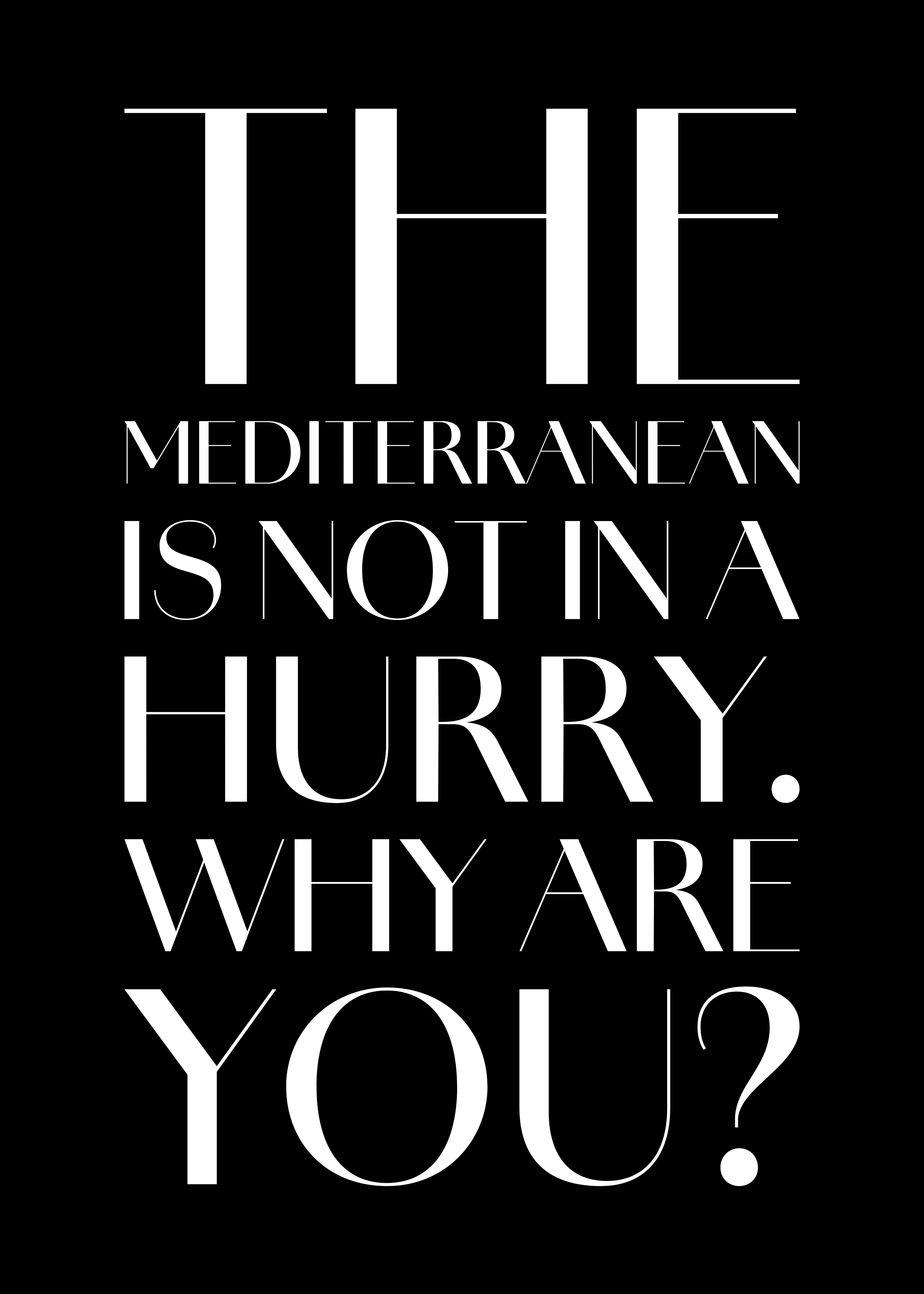  The Mediterranean is not in a hurry © Nicholas V. K.