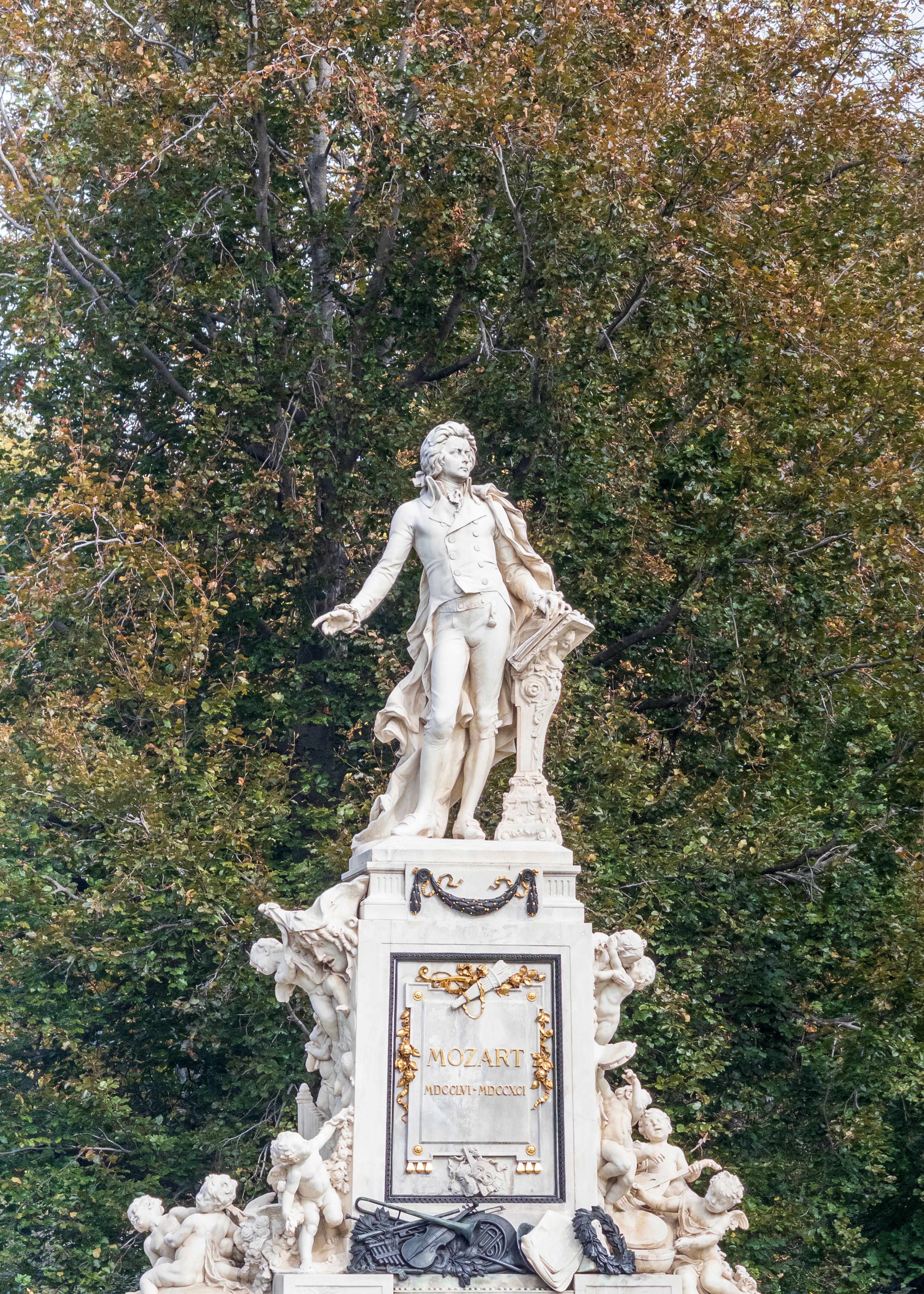 The Mozart Monument in Vienna's Burggarten © Nicholas V. K.