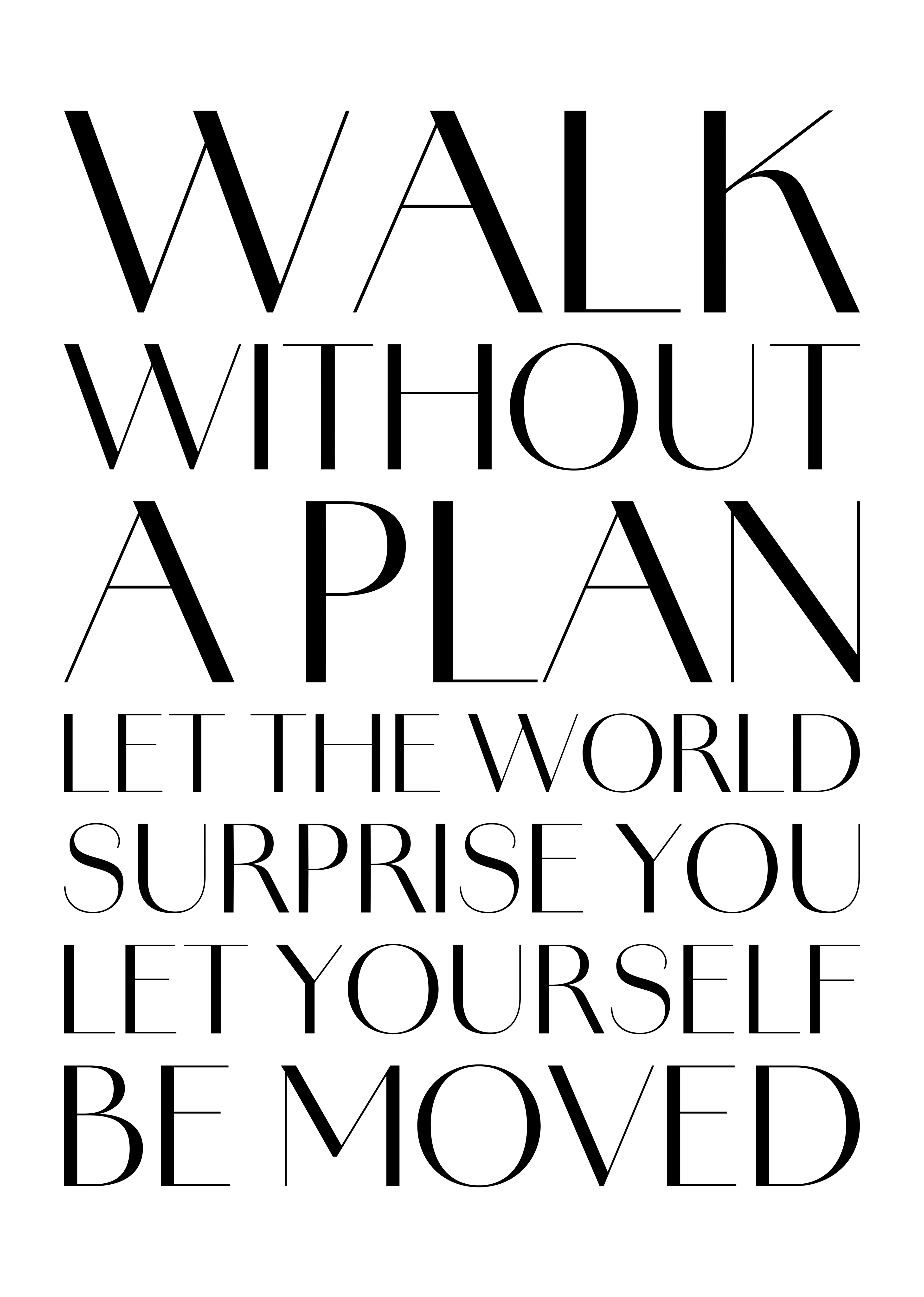 Walk Without a Plan © Nicholas V. K.