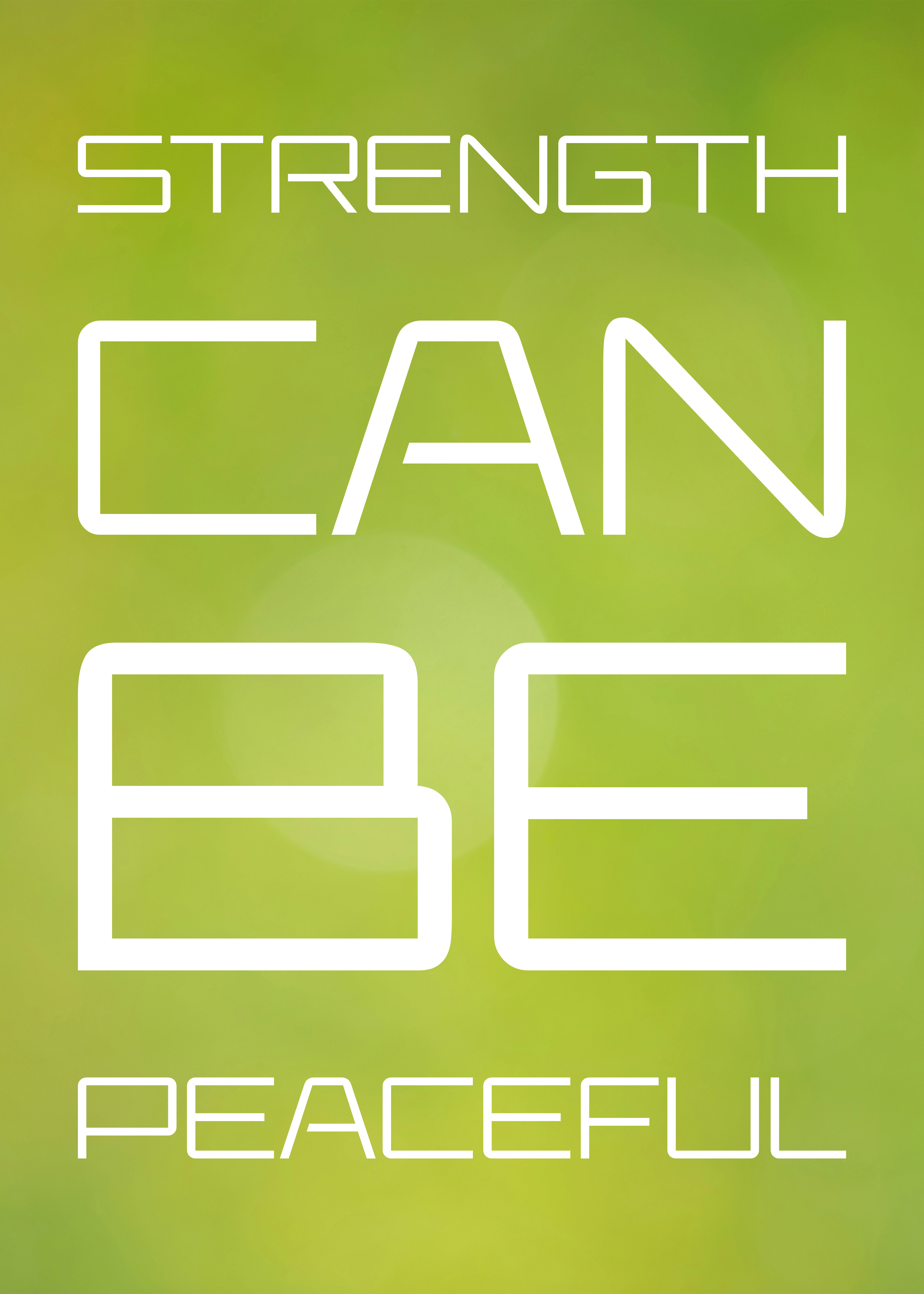 Strength Can Be Peaceful © Nicholas V. K.