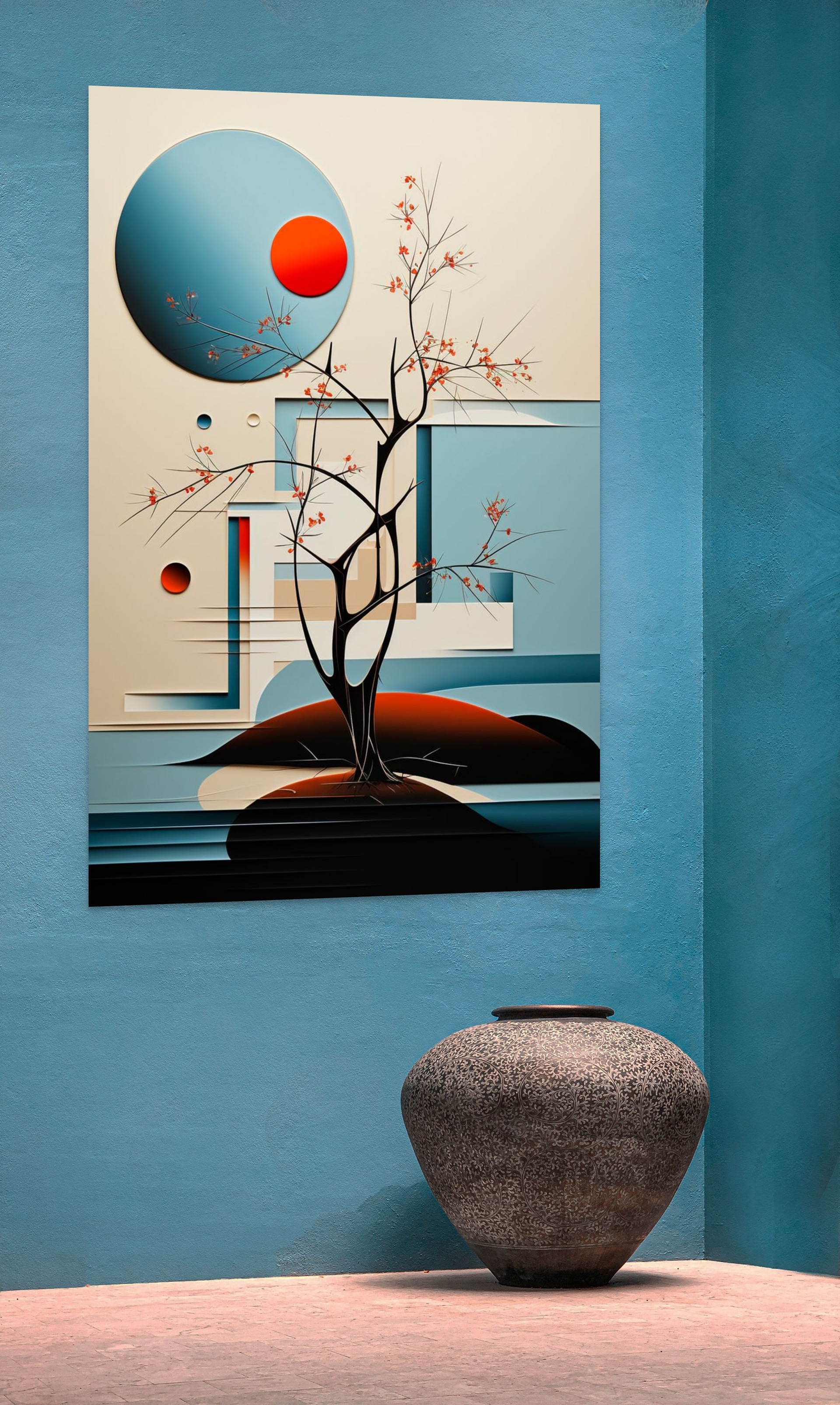 Full Moon on A Greek Island I - Art Print