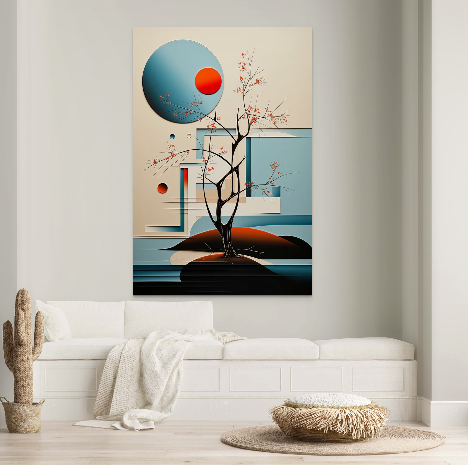 Full Moon on A Greek Island I - Art Print