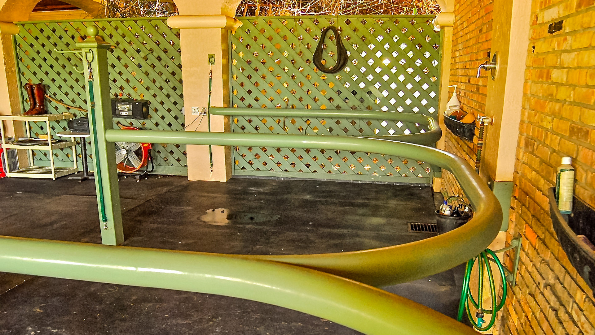 Custom made grooming areas.