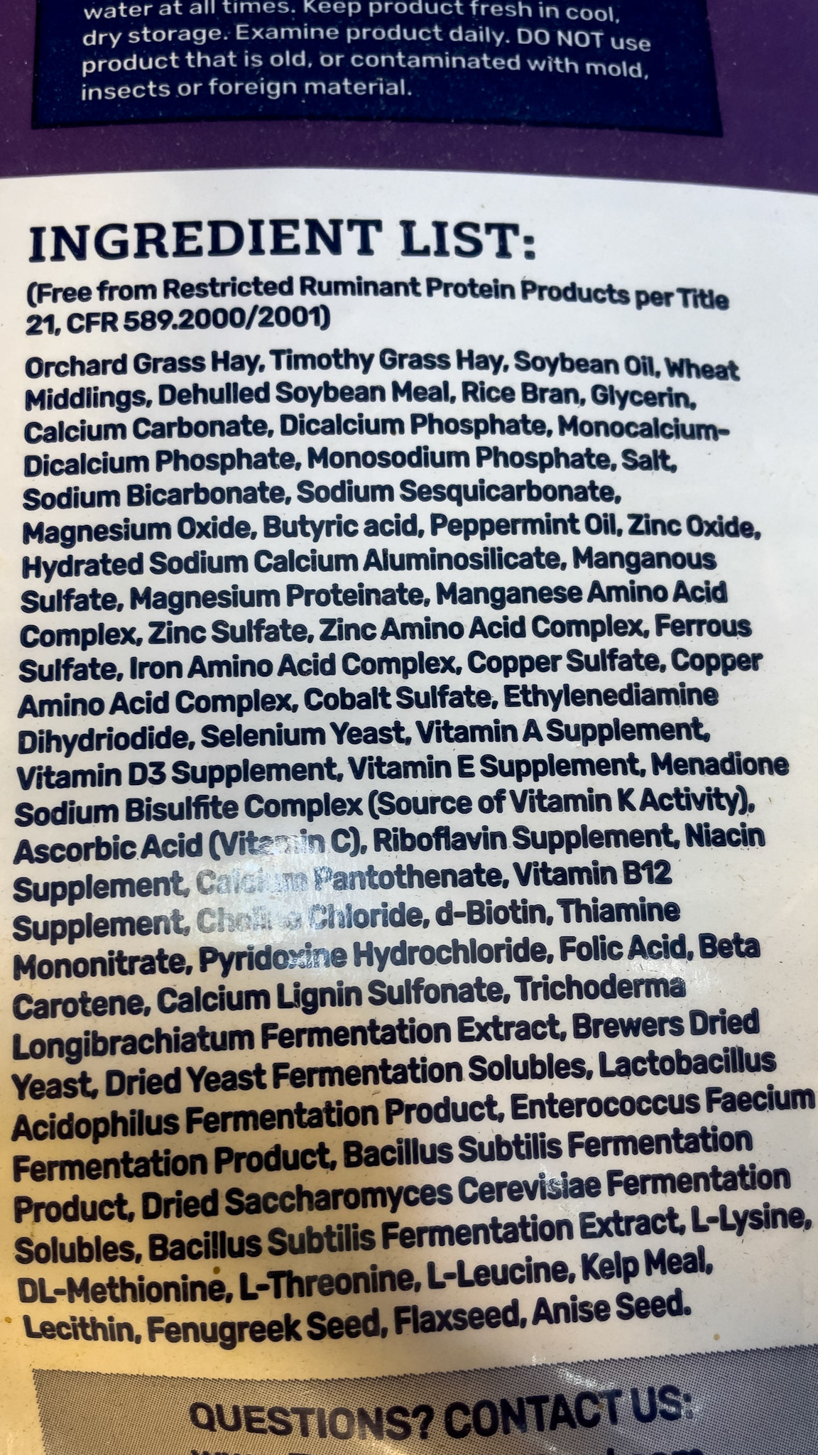 Safe Starch is a forage-based complete feed for horses that is low in starch. The chopped forage has pelleted supplementation filled with vitamins, minerals and other (inflammatory) ingredients.