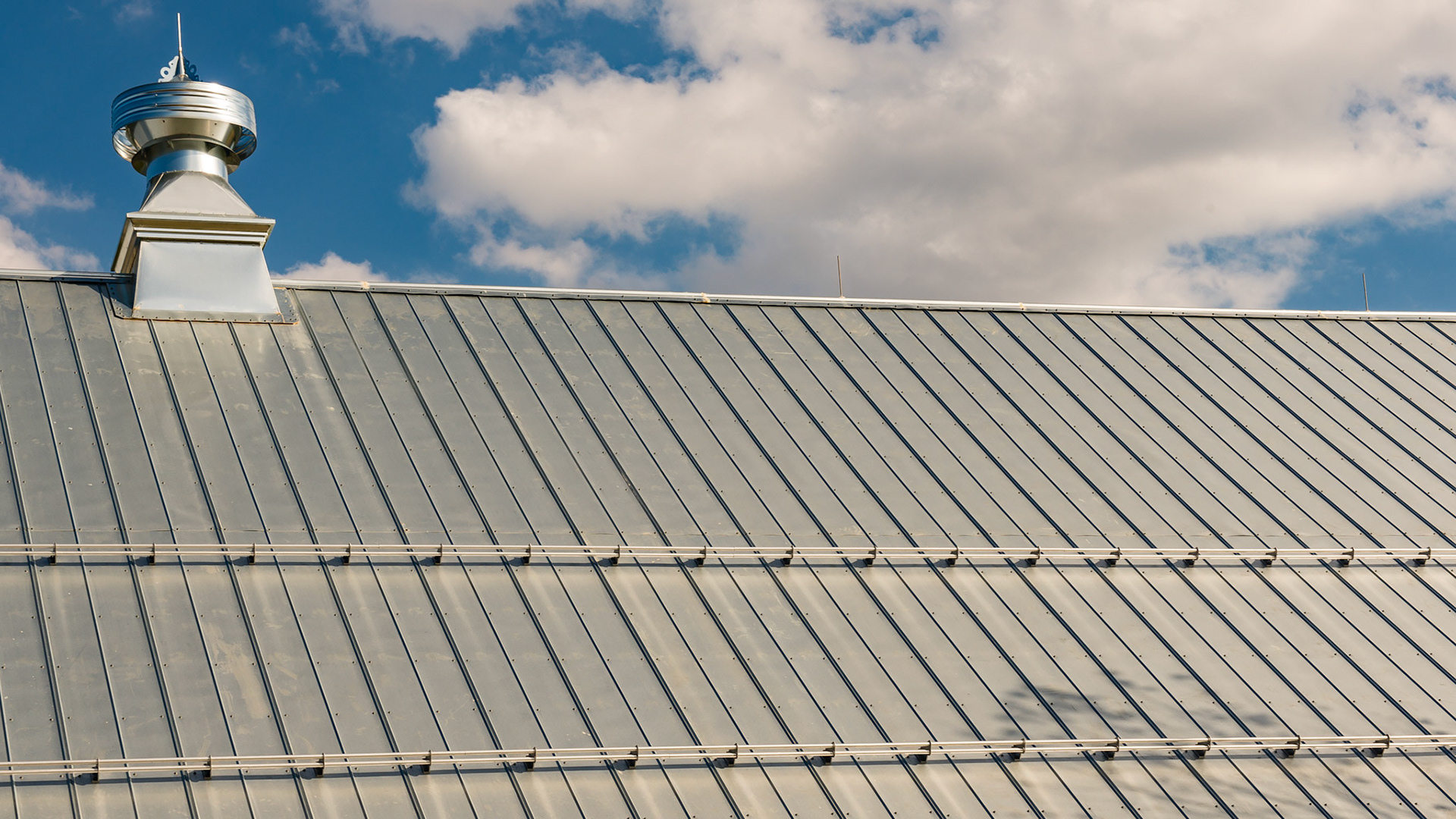 These rods on the roof will melt the snow so it falls off as water, not chunks of sliding snow. Also note the large vent that draws out interior air.