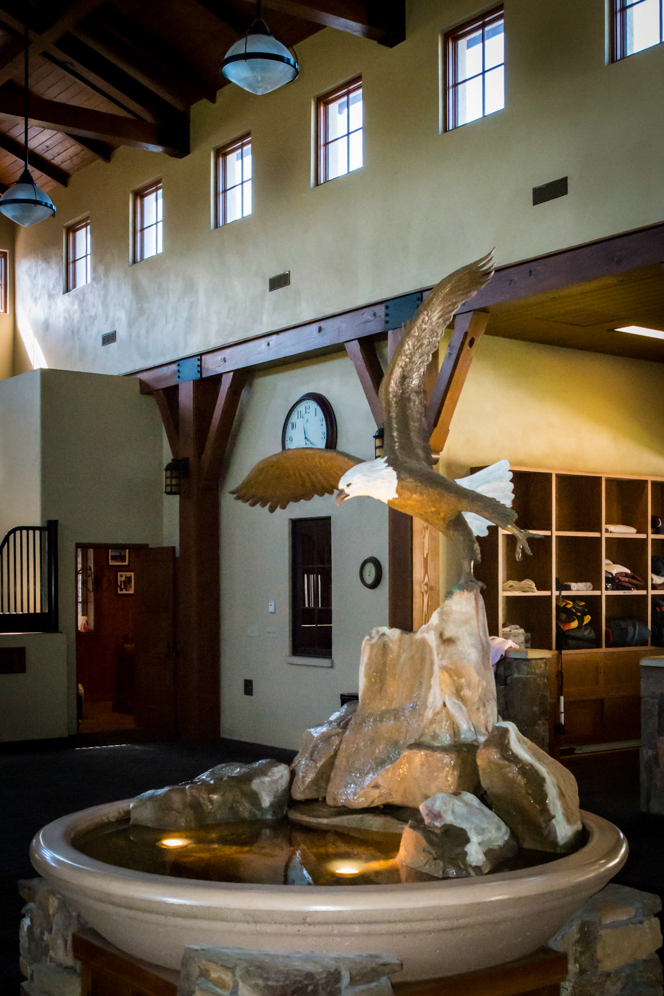 Courtyard fountain in the courtyard of a barn in Lake Worth, FL