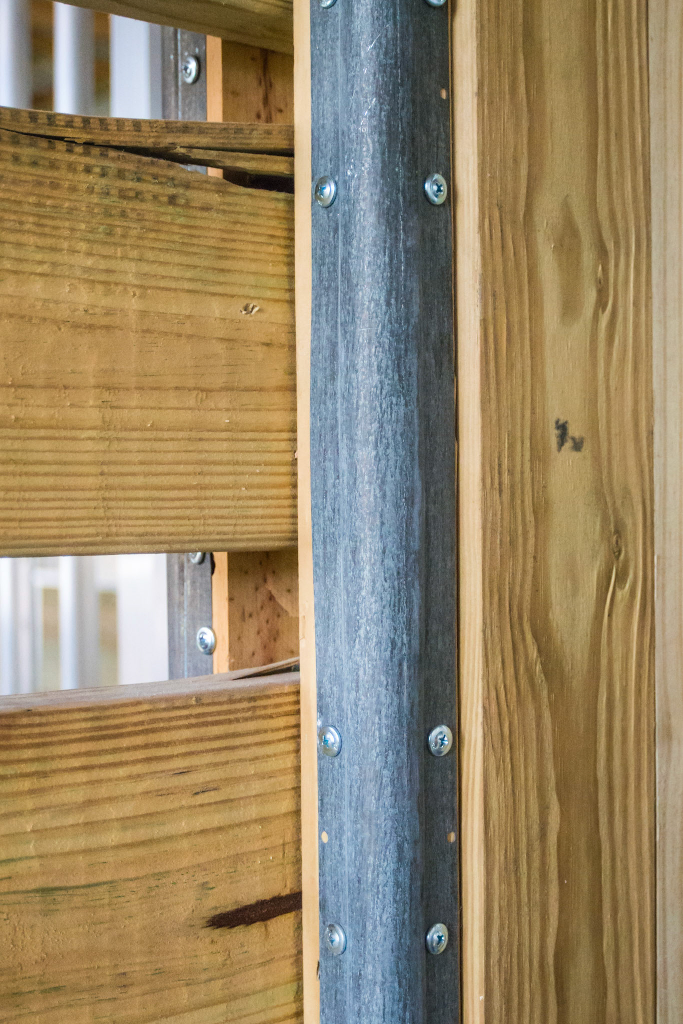 Metal trim in a brand new barn in Loxahatchee, FL