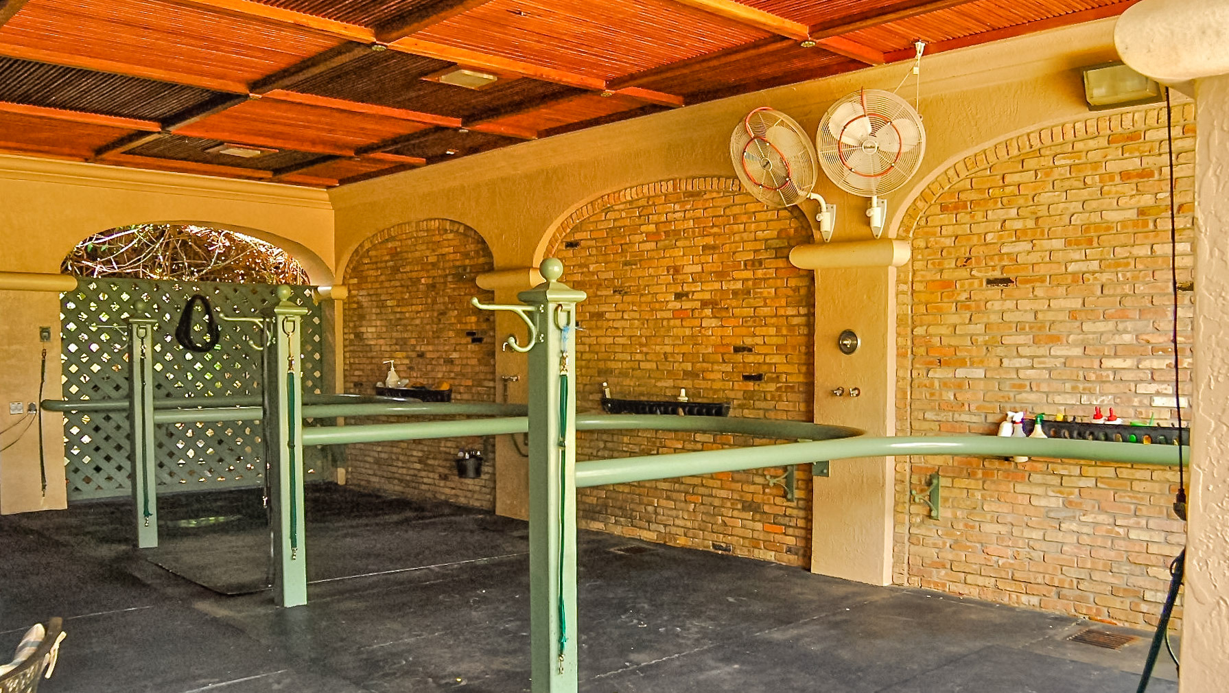 Custom made grooming areas.