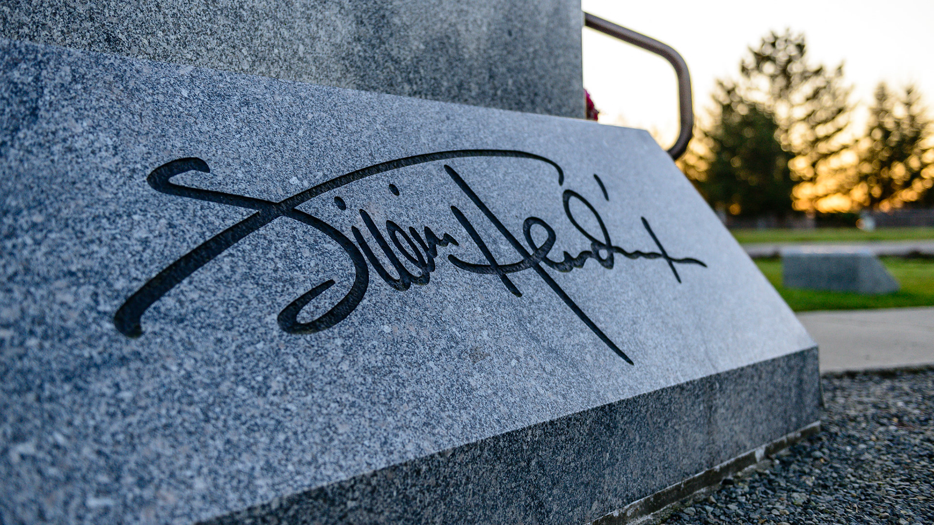 Jimi Hendrix memorial in Renton, WA.