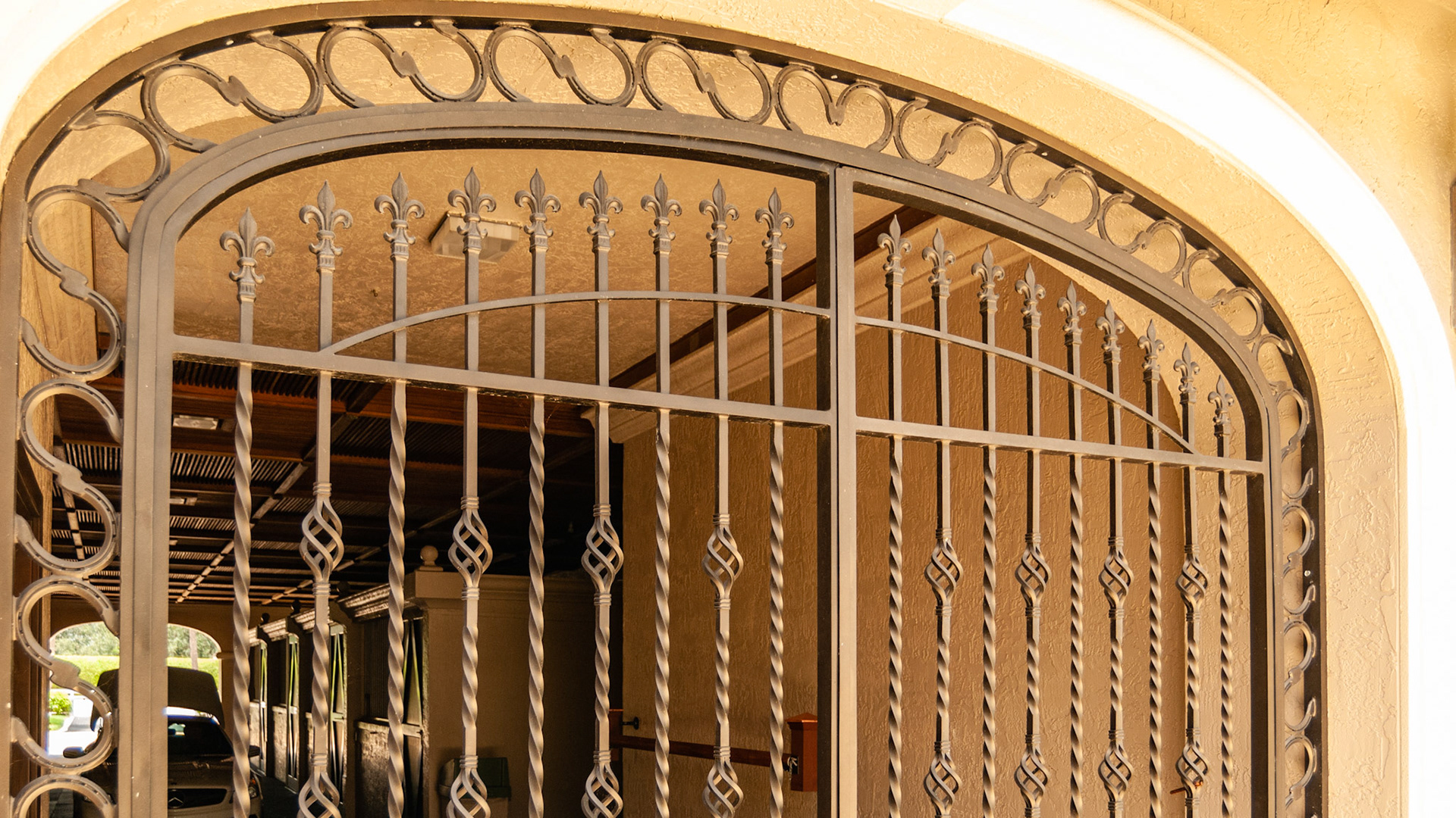 Beautiful custom made gates.