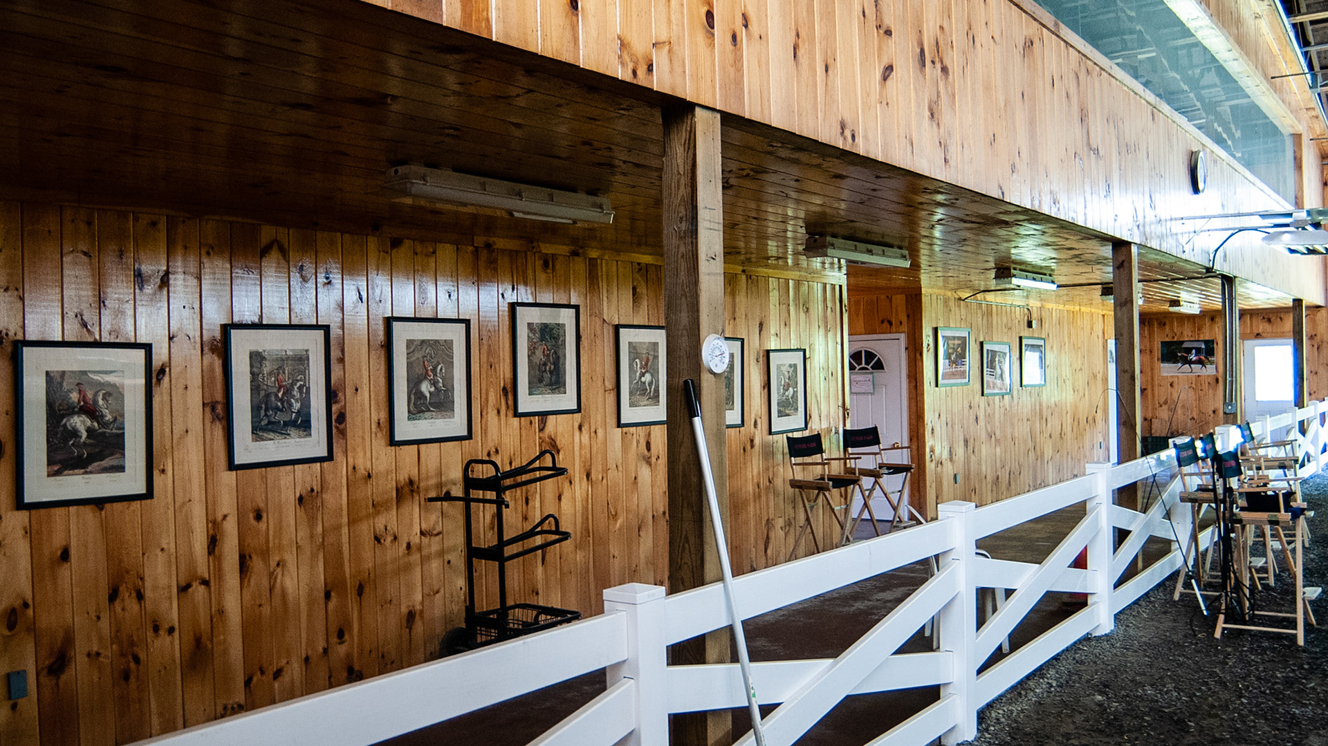 Observation area for the indoor arena