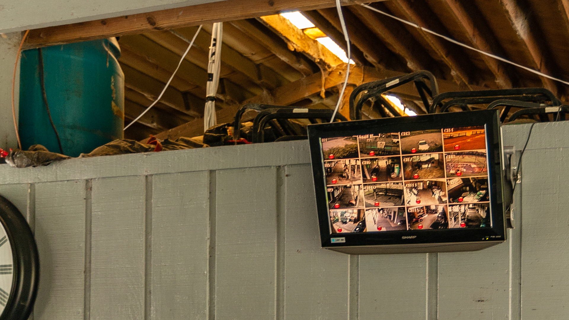 Video security system has views of the barn