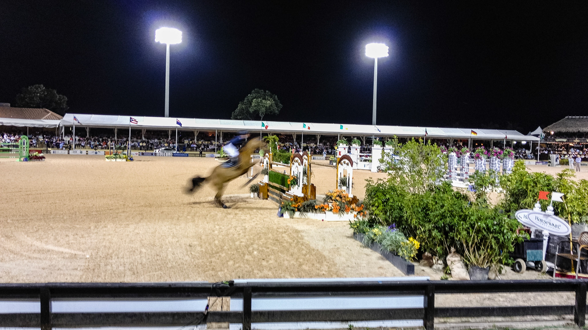 Jumps at the Wellington Equestrian show ground