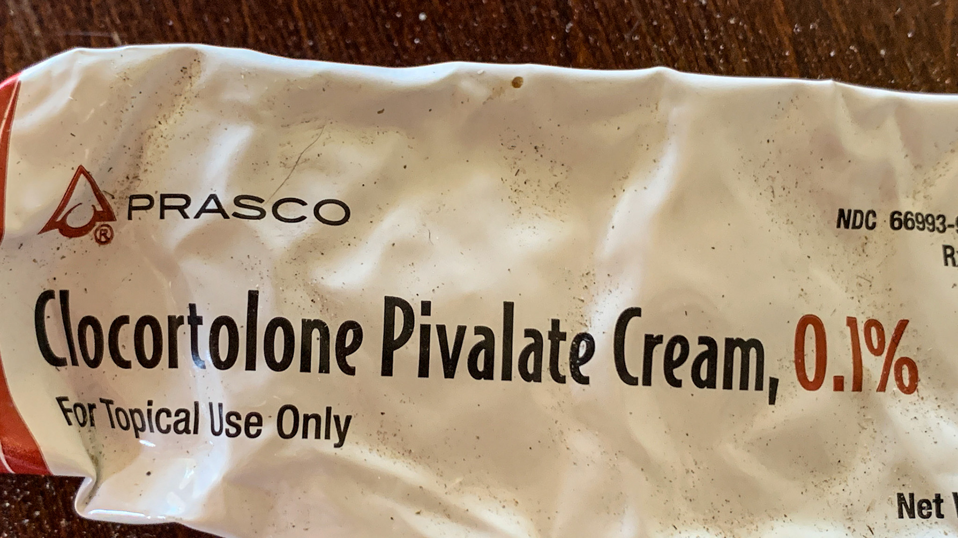 Clocortolone pivalate is a mid-potency topical corticosteroid used for skin allergies and dermatitis.