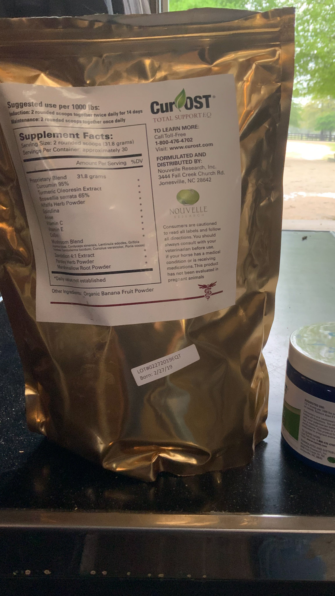 2 products with the possibility of having good and useful ingredients - at least in humans but still no examples of the effectiveness in horses.