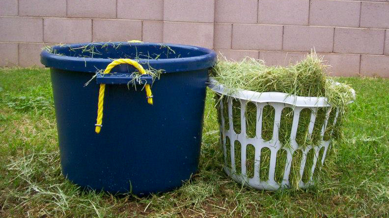 Hay soaking device sent in by a member of THA.