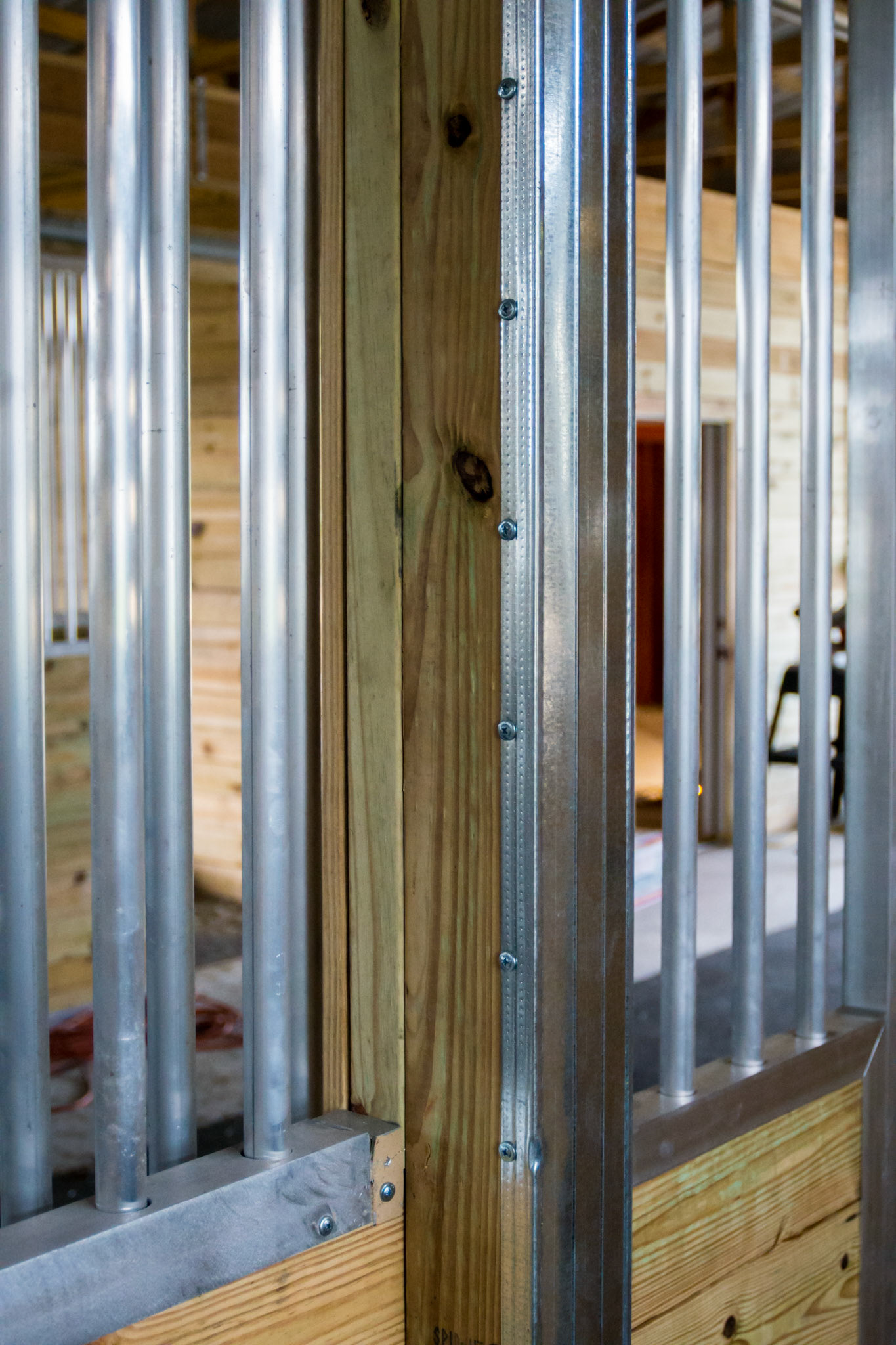 Metal trim in a brand new barn in Loxahatchee, FL