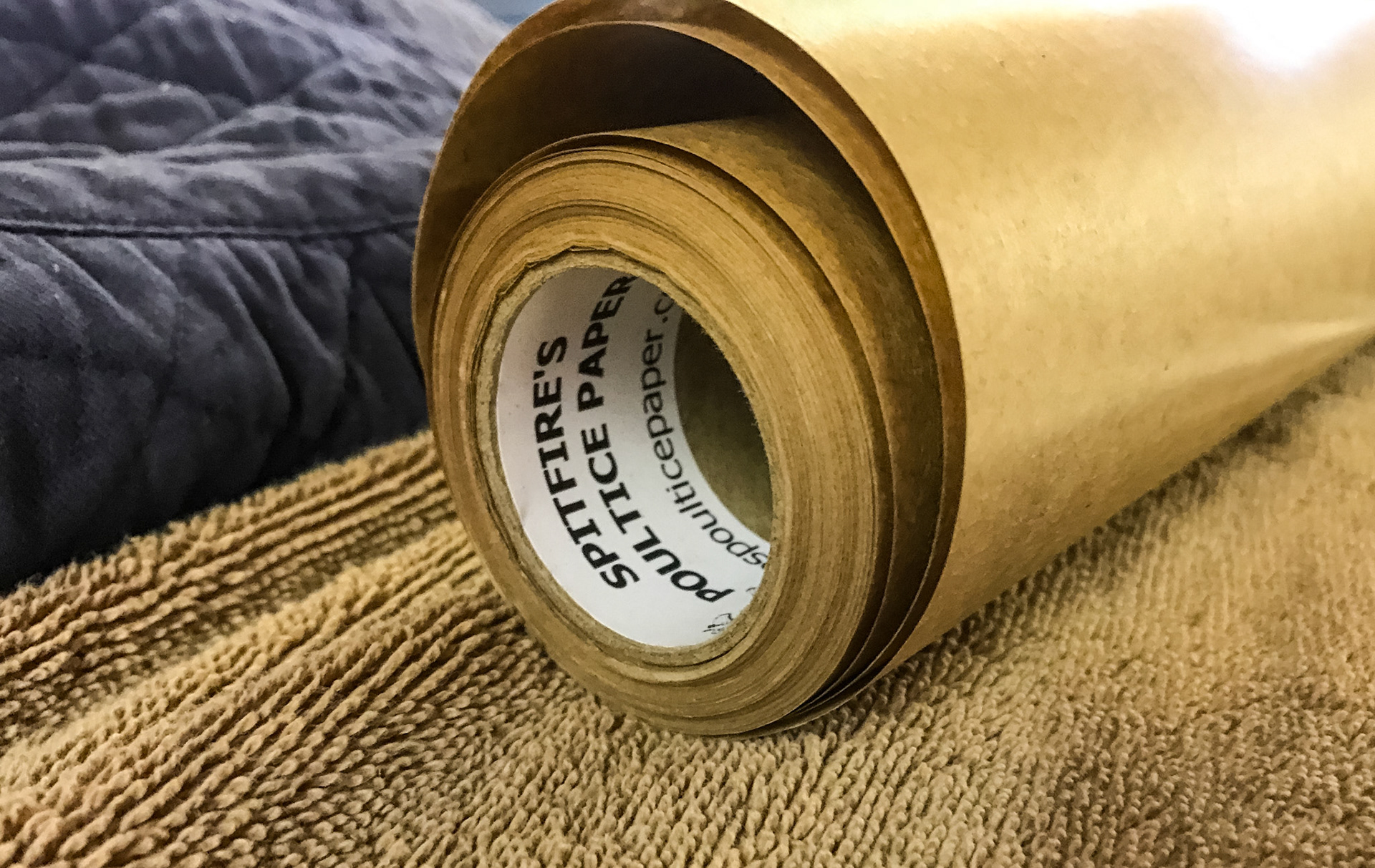 Poultice paper comes on a roll and is cut to size.