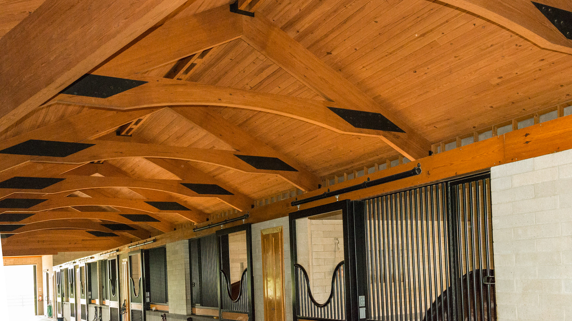 Ceiling beam design.