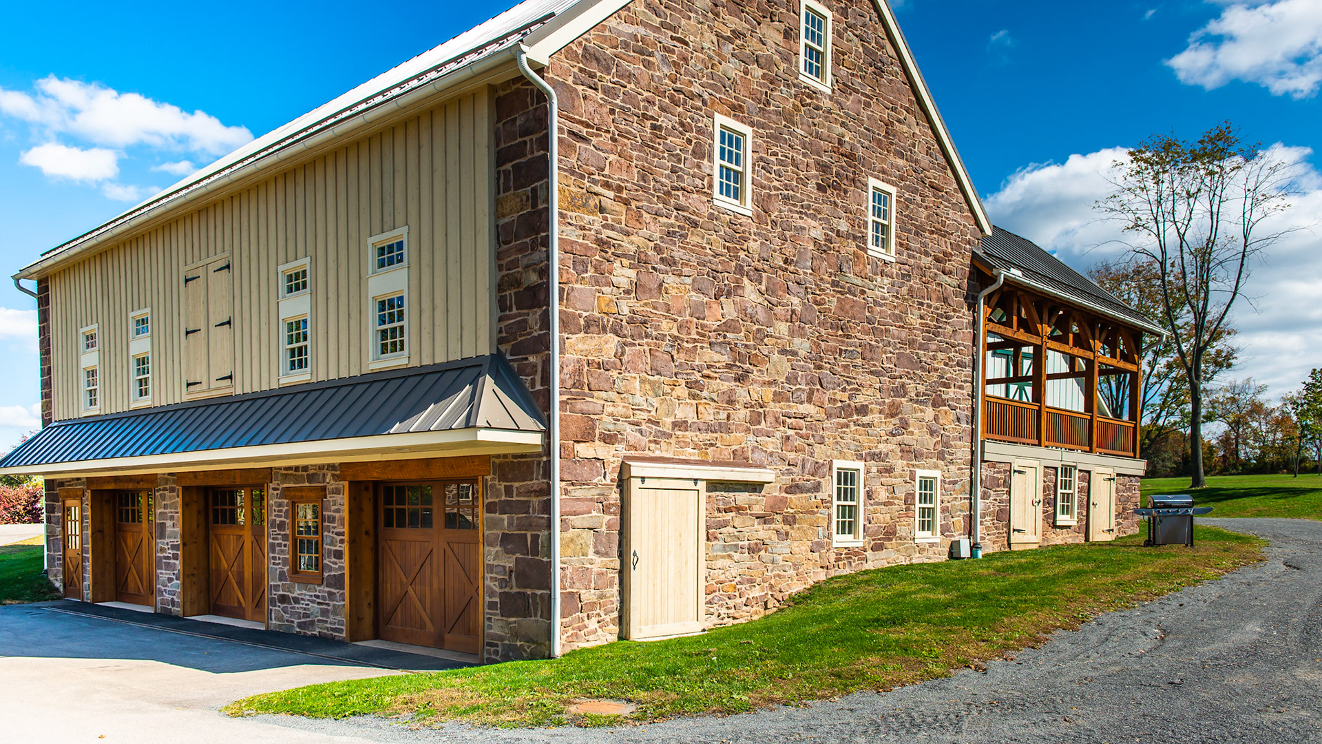 Built in 1817. A stone structure on a PA farm with custom wood framed doors.