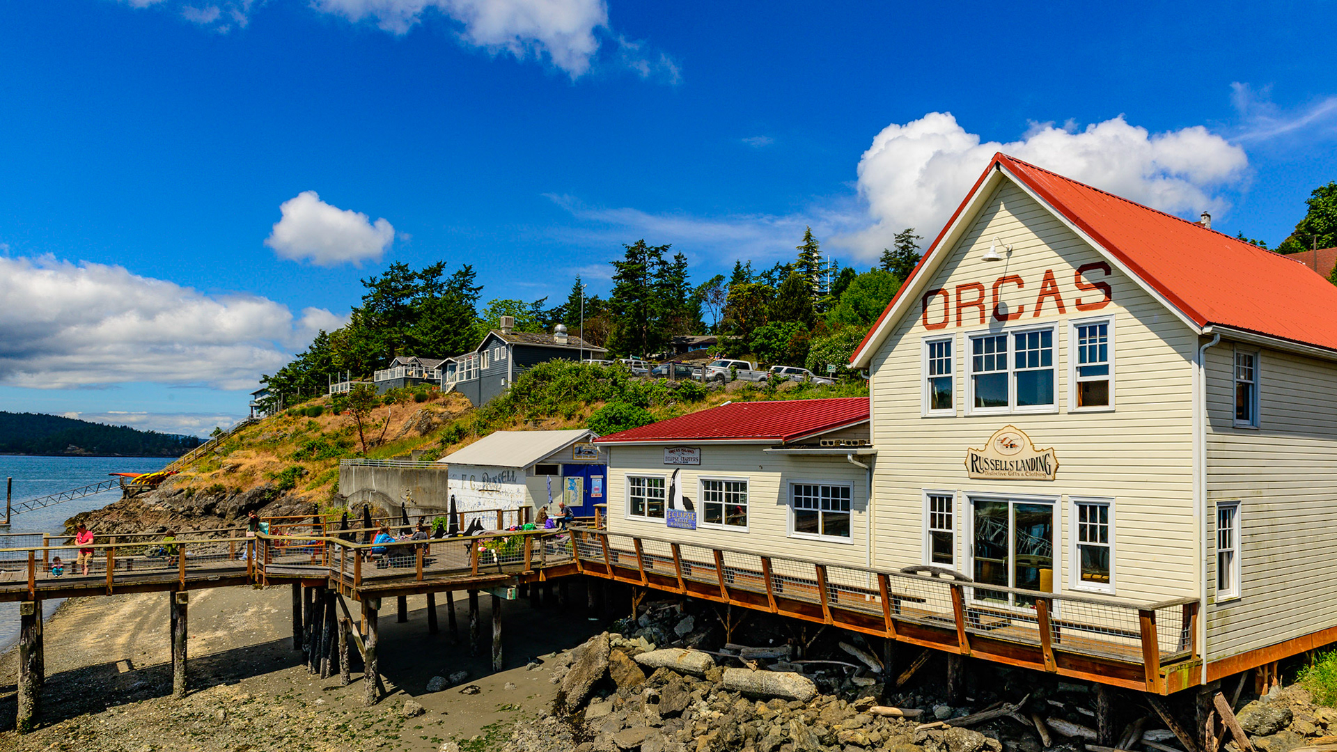 Orcas Island general store and ferry terminal