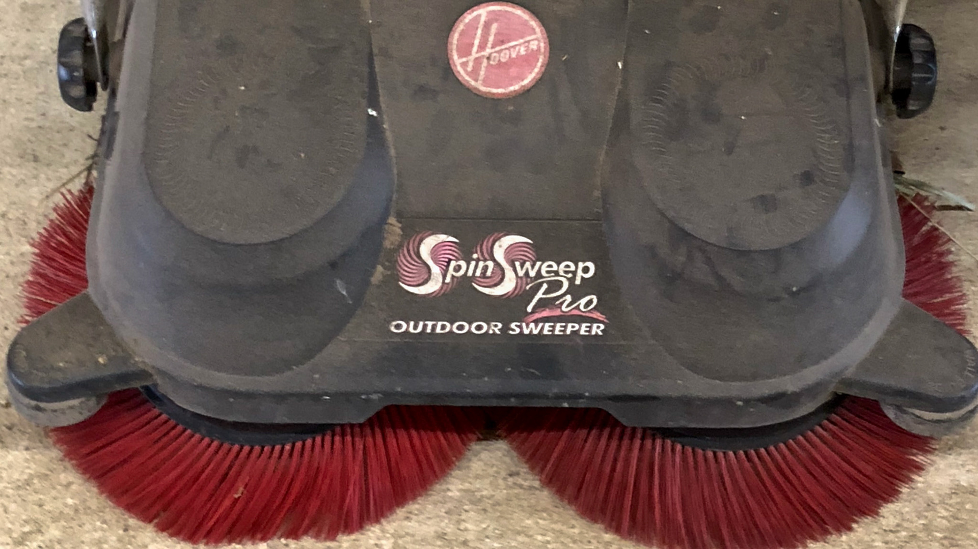 A small motorized floor sweeper. See the video of it in action.