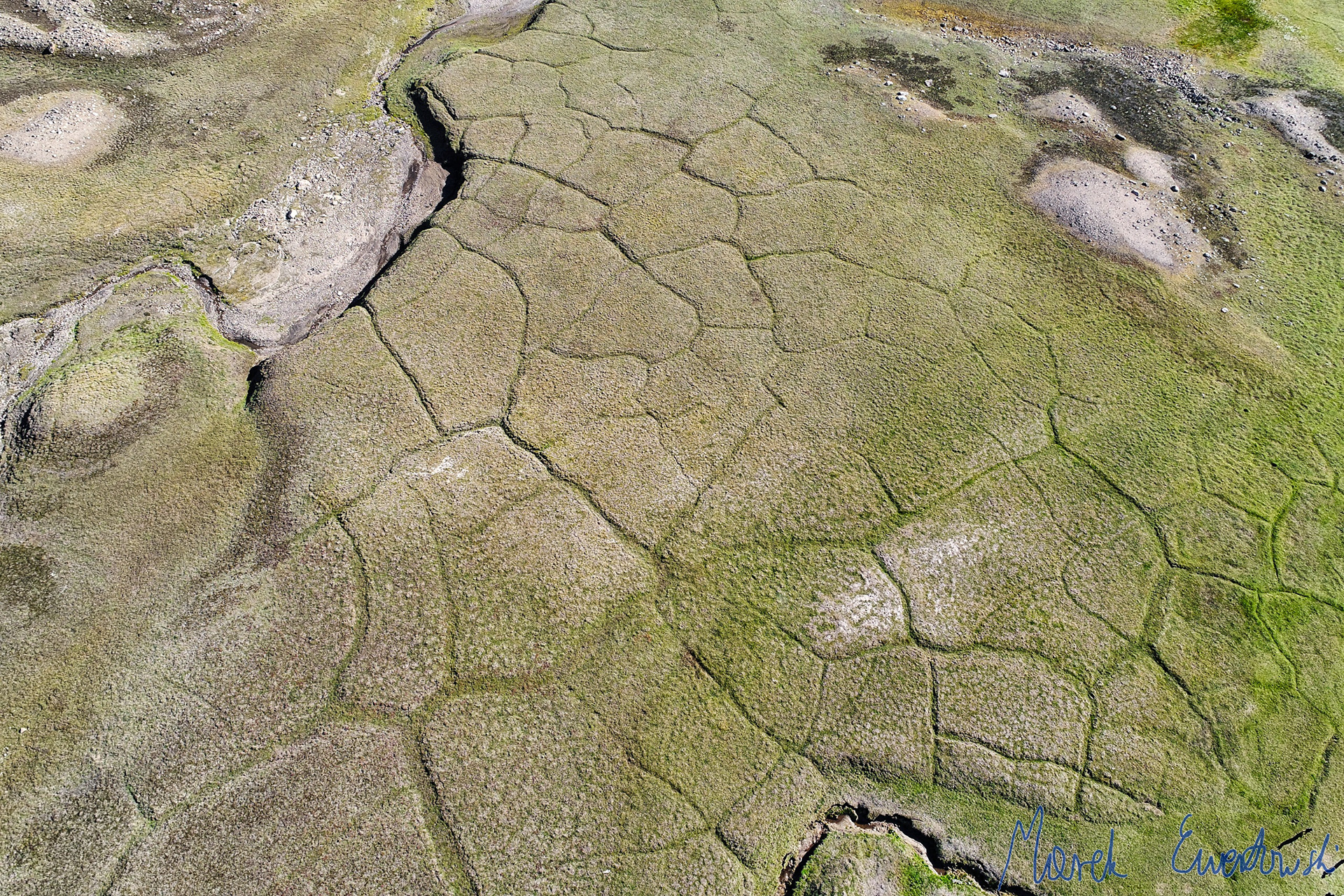 Global climate is getting warmer, especially in the arctic, and as result permafrost in Greenland is thawing, and thermo-erosion of ice-wedge polygons can be observed. Consequently, in the future, there will be more exposed and unfrozen soil as well as mineral material prone to erosion and mechanical failures.