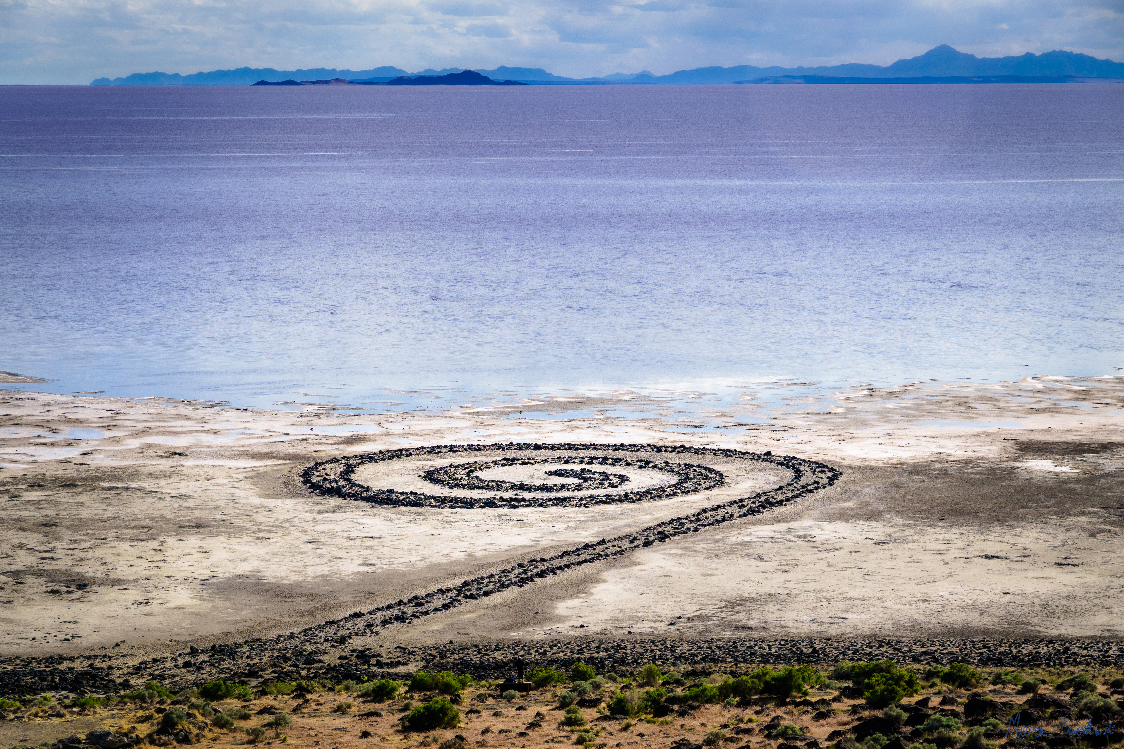 Spiral Jetty, Great Salt Lake, Utah