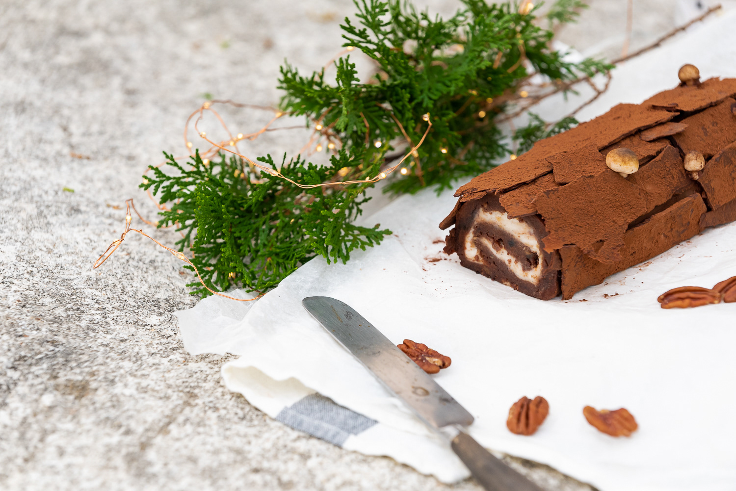 Buche de Noel by RawBeanBites for WELL, magazine asia