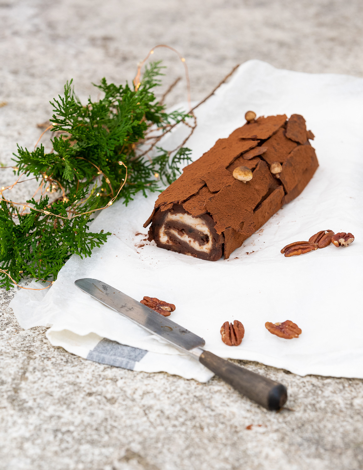 Buche de Noel by RawBeanBites for WELL, magazine asia