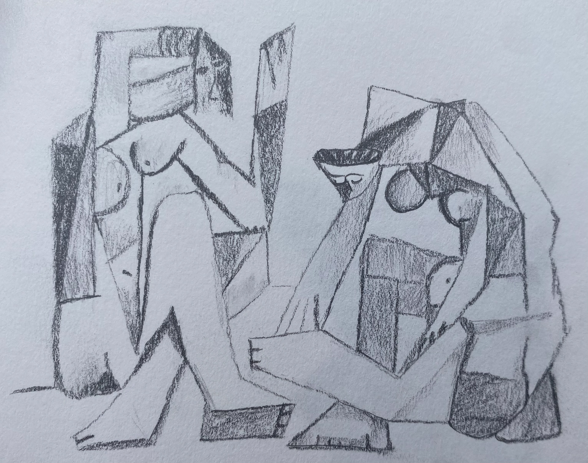 Pablo Picasso, deux femmes sur la plage, 1954