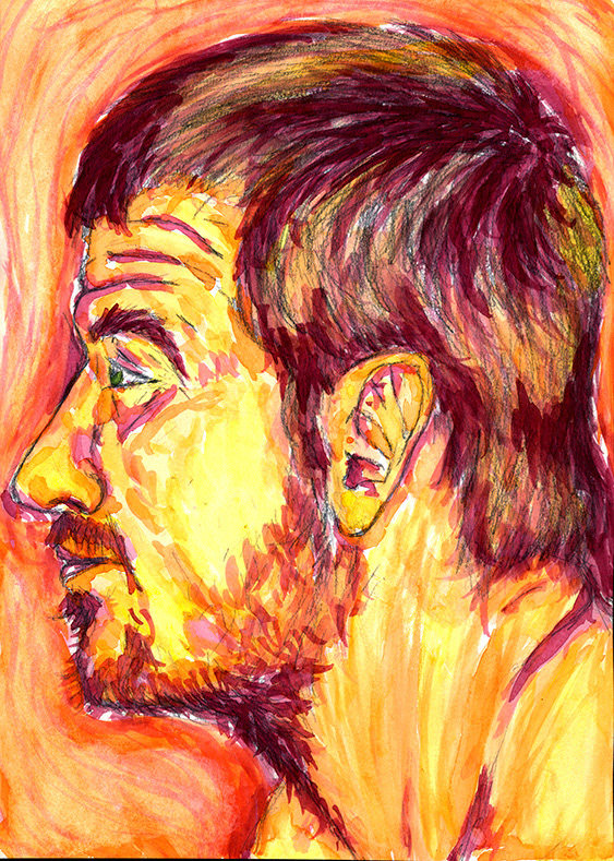 "Radiate" Watercolor