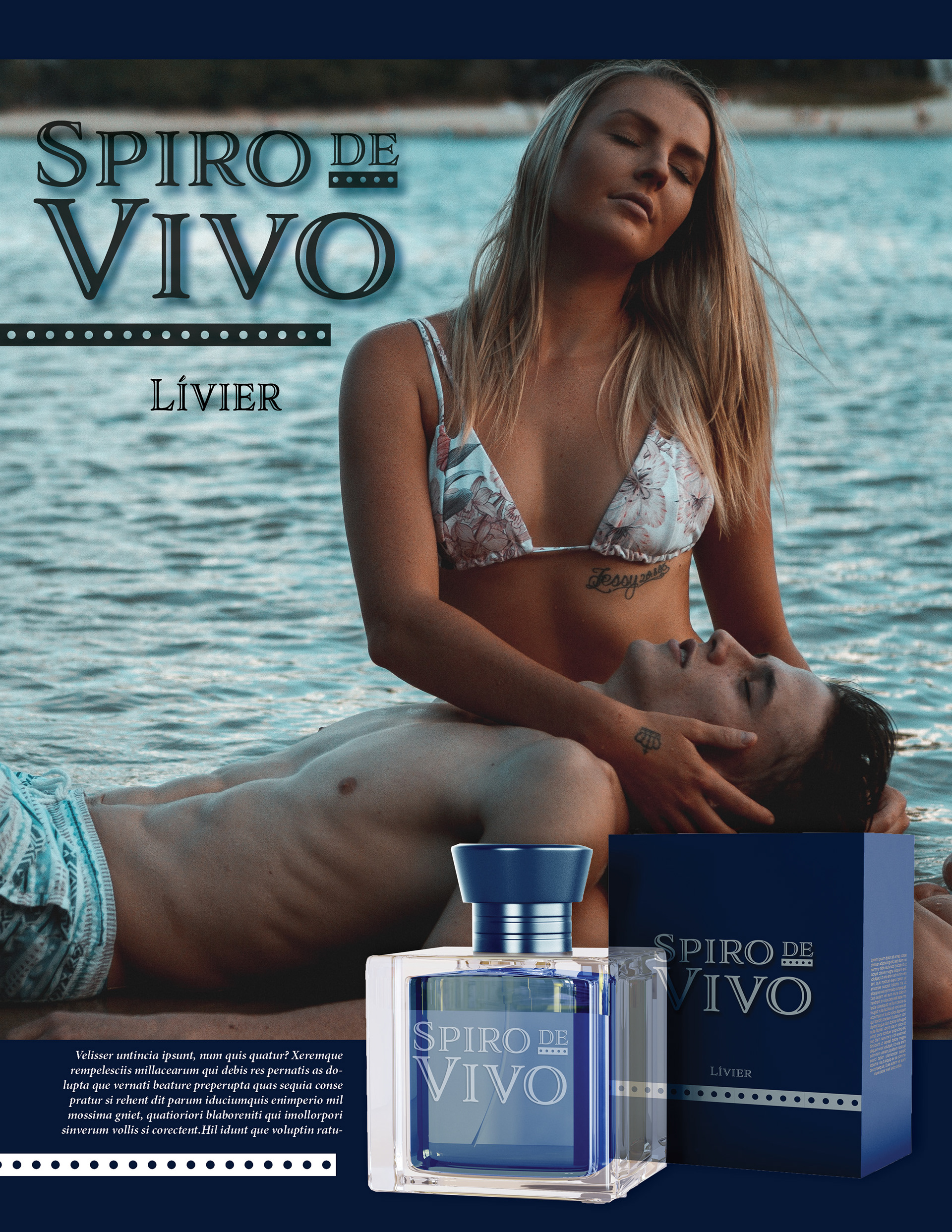 Spiro De Vivo ad and product Mock