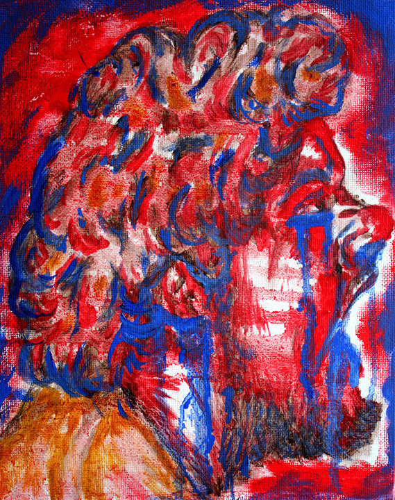 "Scream Tears" Oil on canvas