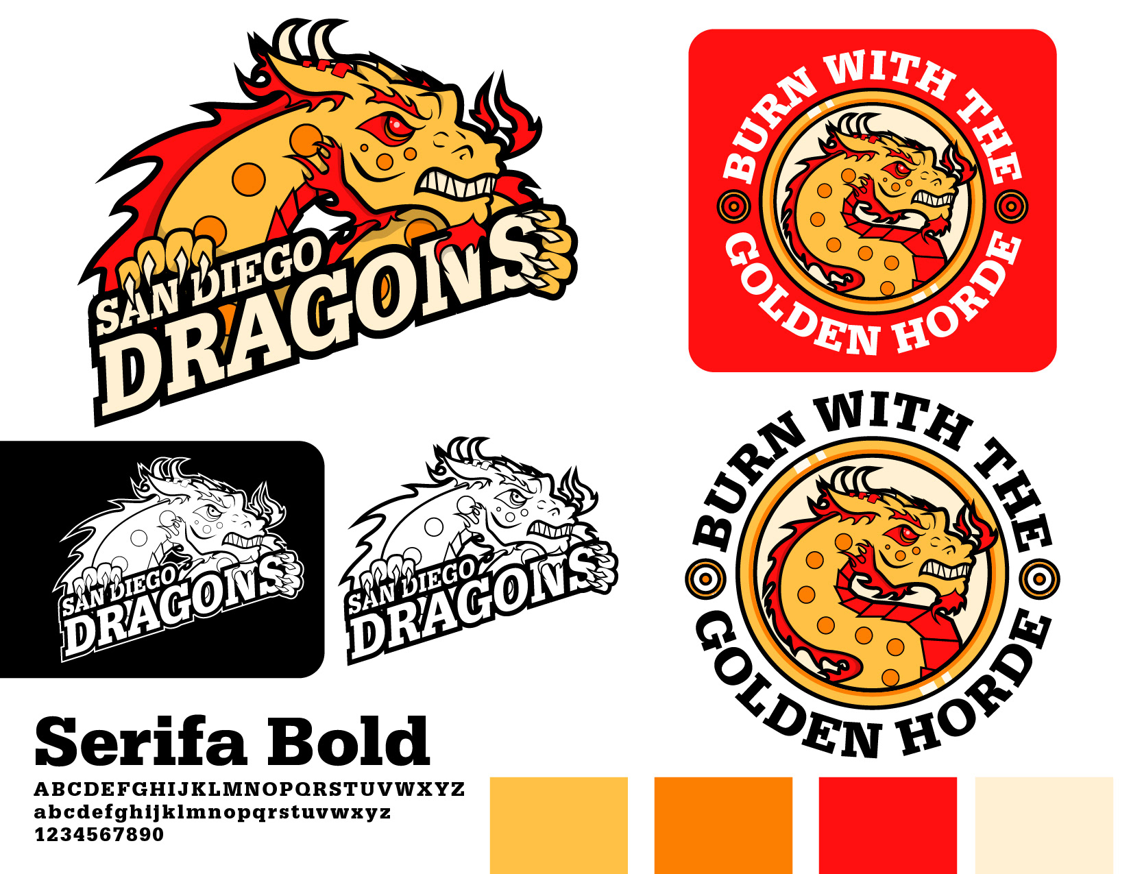 San Diego Dragons Branding