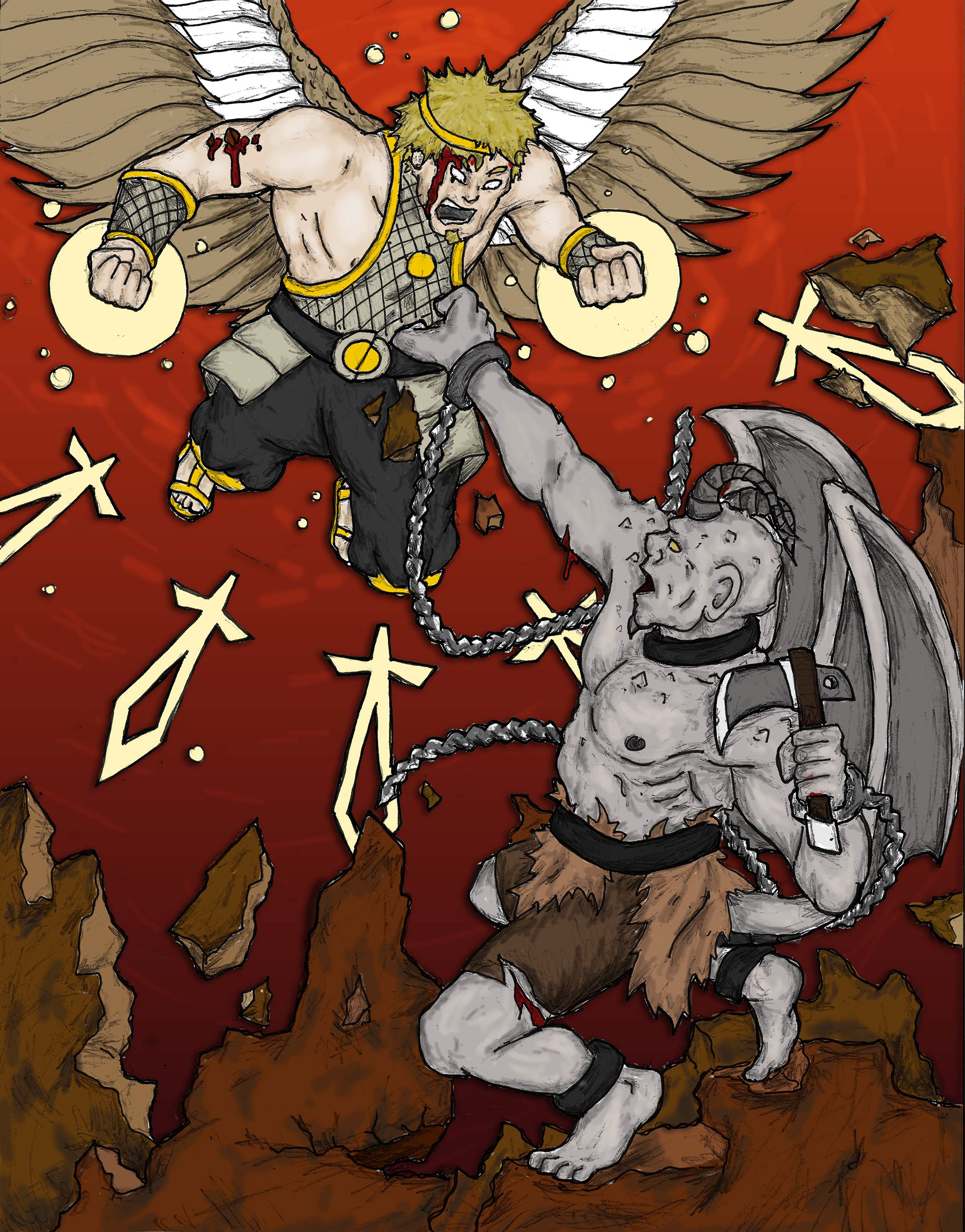 "Featherstone" digital coloring