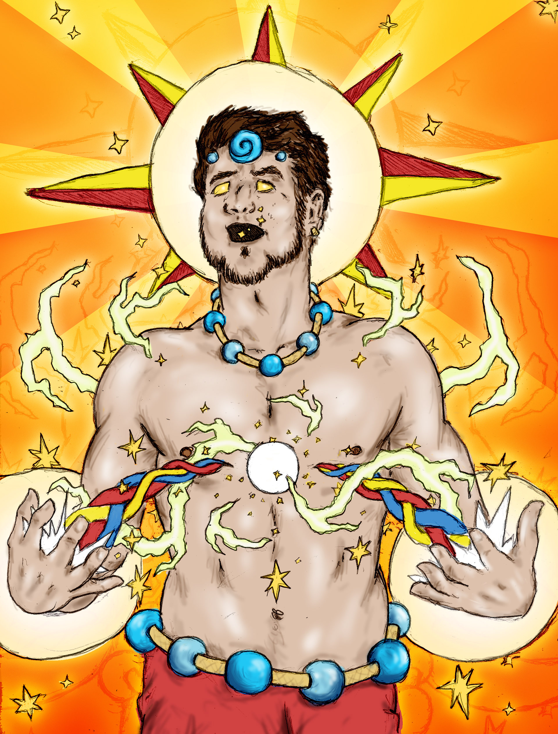 "Spark of Creation" digital coloring
