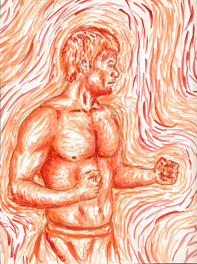 "Orangeman" Watercolor